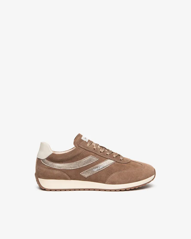 NeroGiardini Sneakers Femme Cuir Velours Daim Lacets