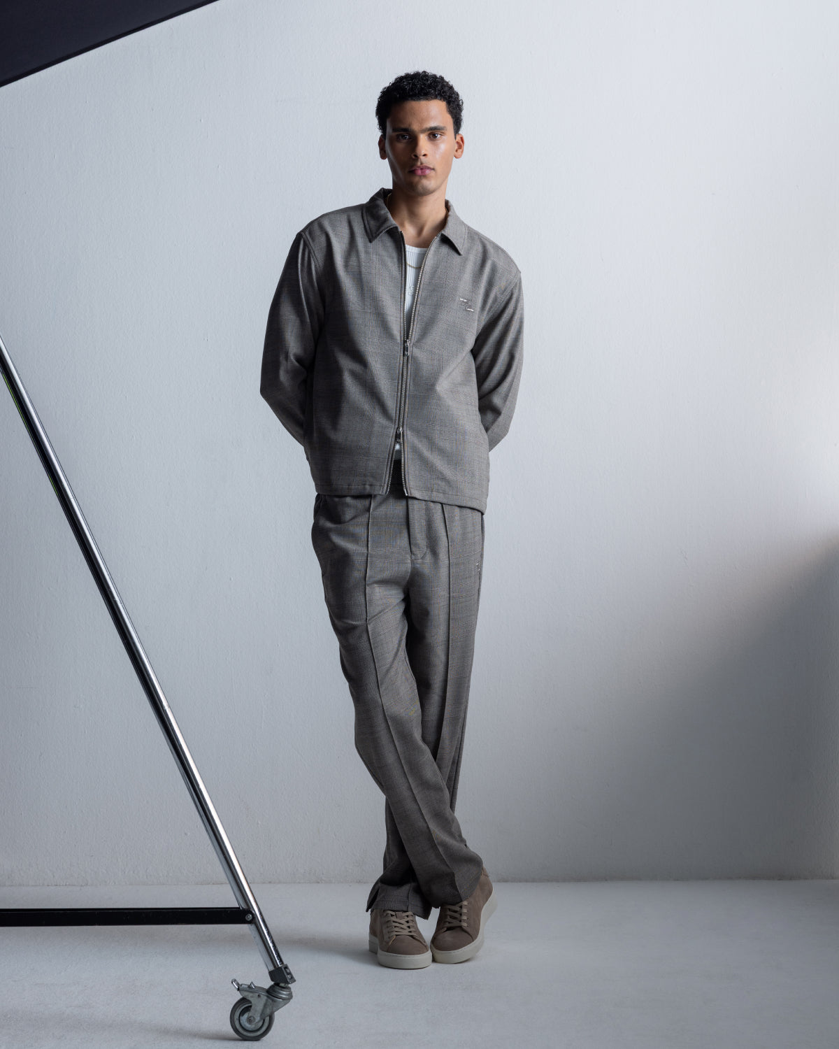 Filling Pieces Coach Jacket Wool veste coach laine blanche Pure