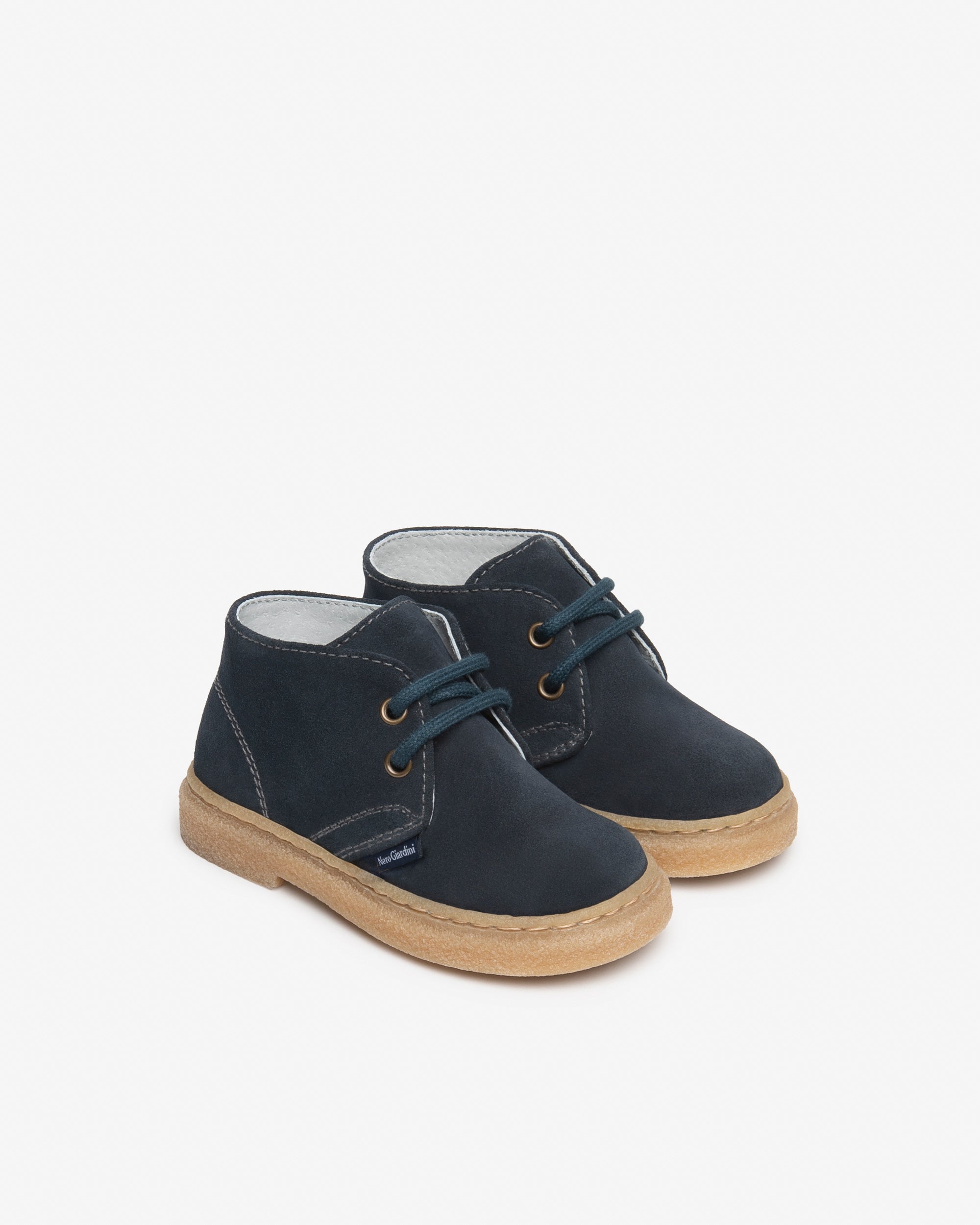 NeroGiardini Bottes Junior Garçon Cuir Velours Daim
