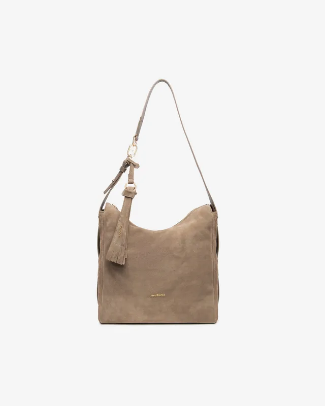 NeroGiardini Sacs Besace Cuir Daim Hobo Femme PZ