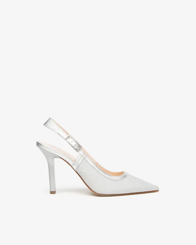 NeroGiardini Slingbacks Femme Tissu Cuir Cérémonie
