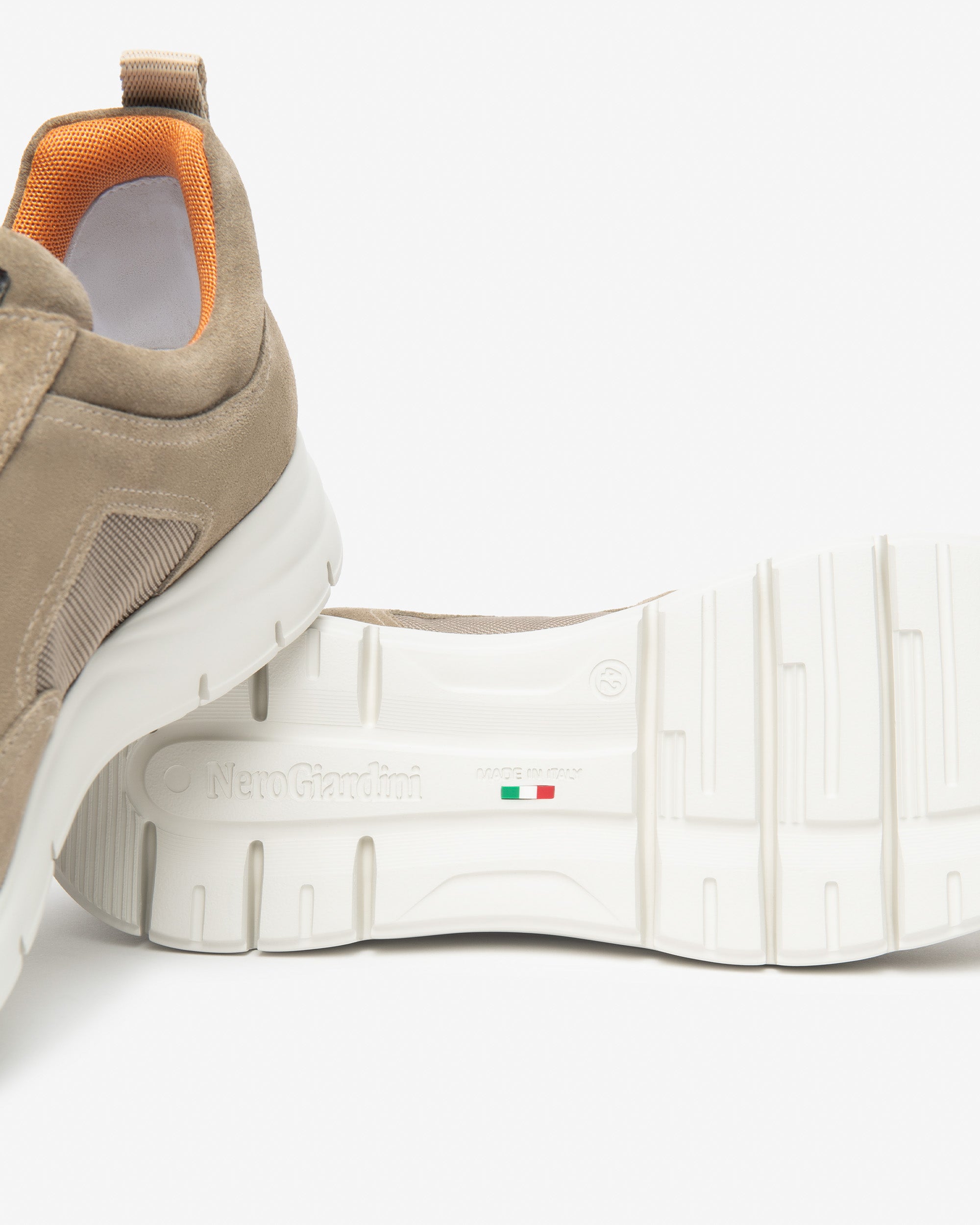 NeroGiardini Sneakers homme cuir toile memory 44