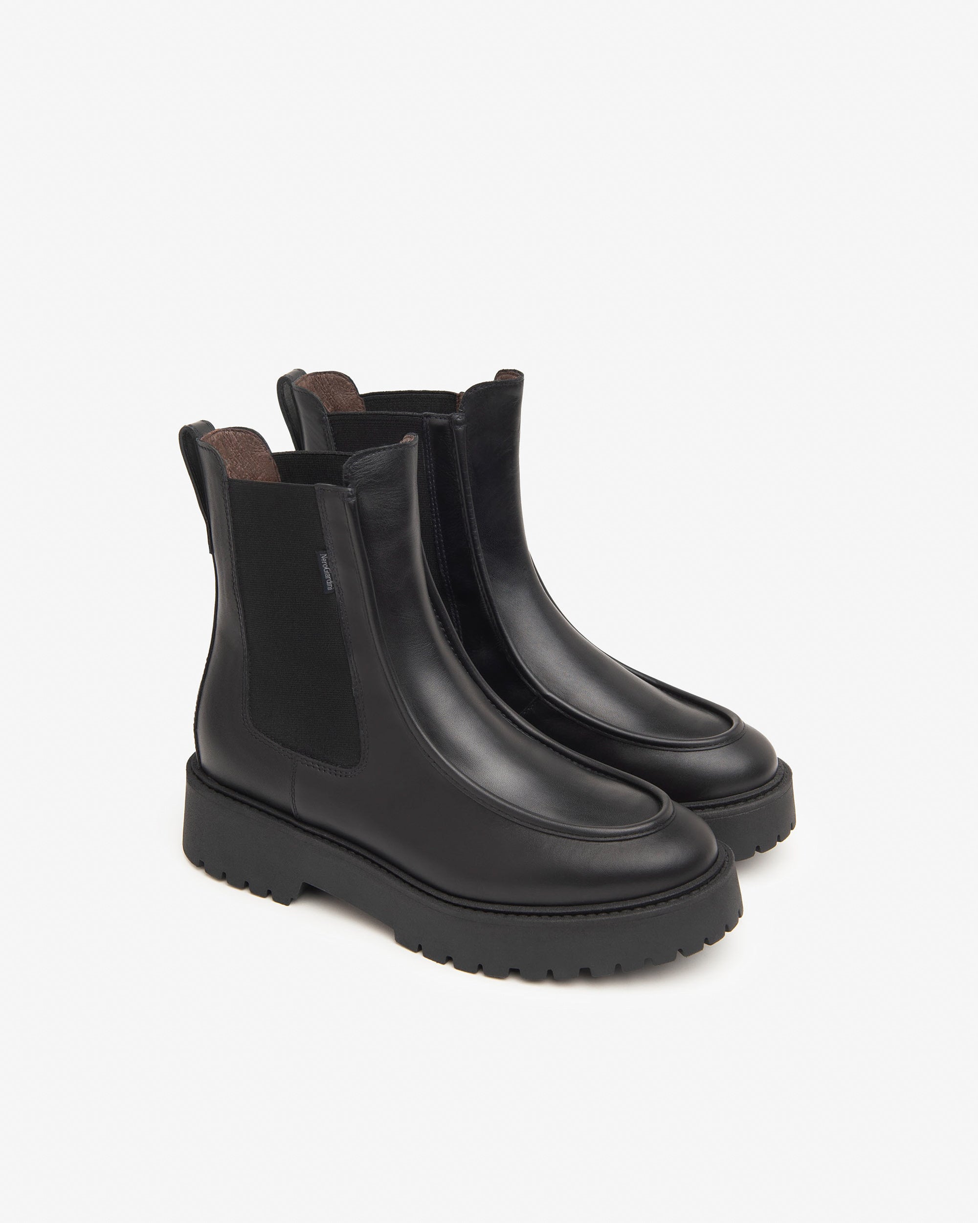 NeroGiardini Chelsea bottines cuir femme noir