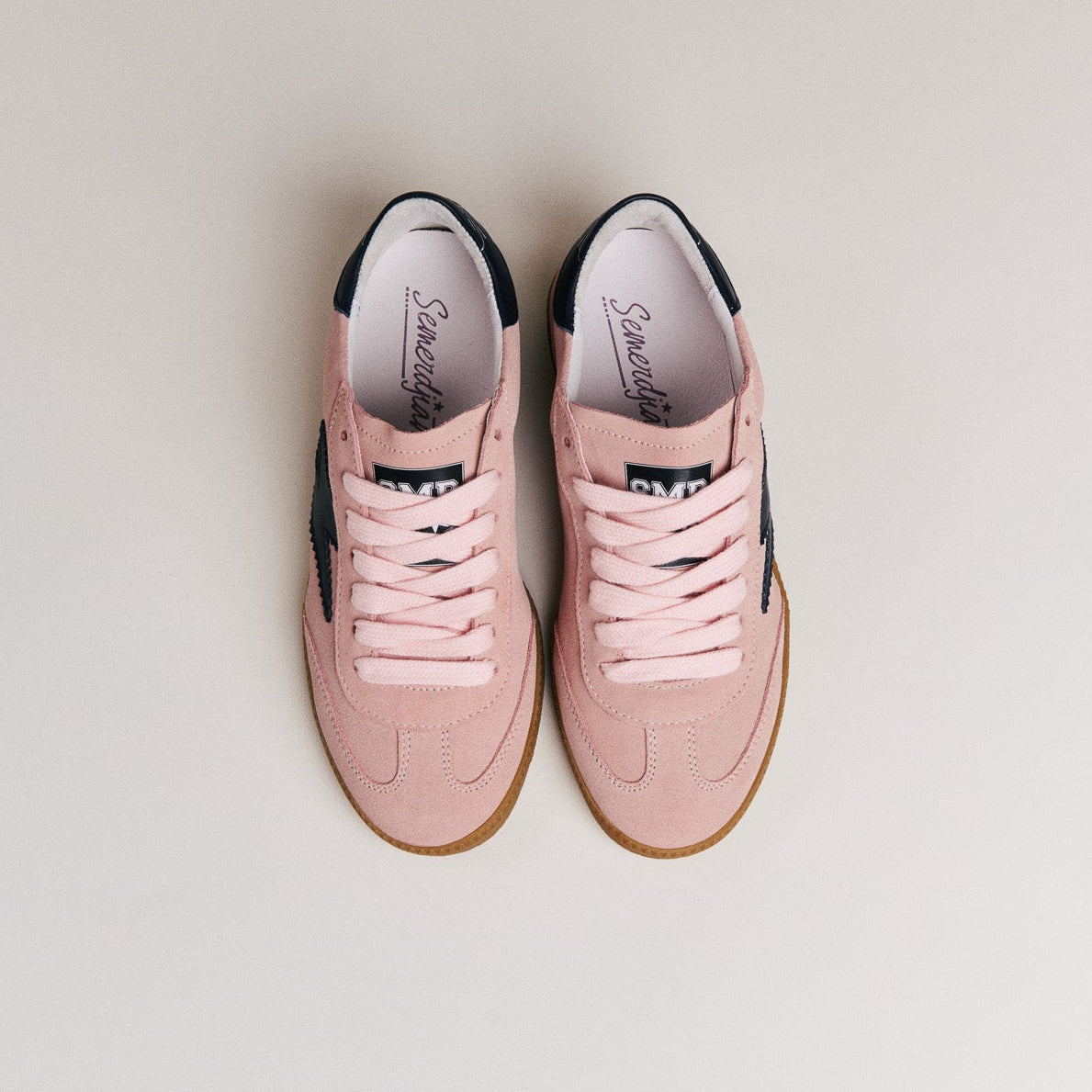 SMR Emily D330 baskets roses daim pointure 36-41