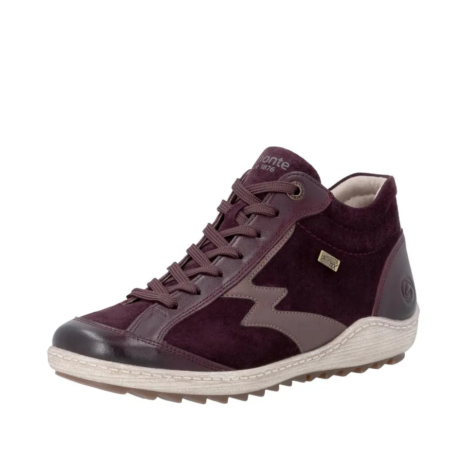 Remonte R1454 bottines à lacets femme rouge TEX hiver