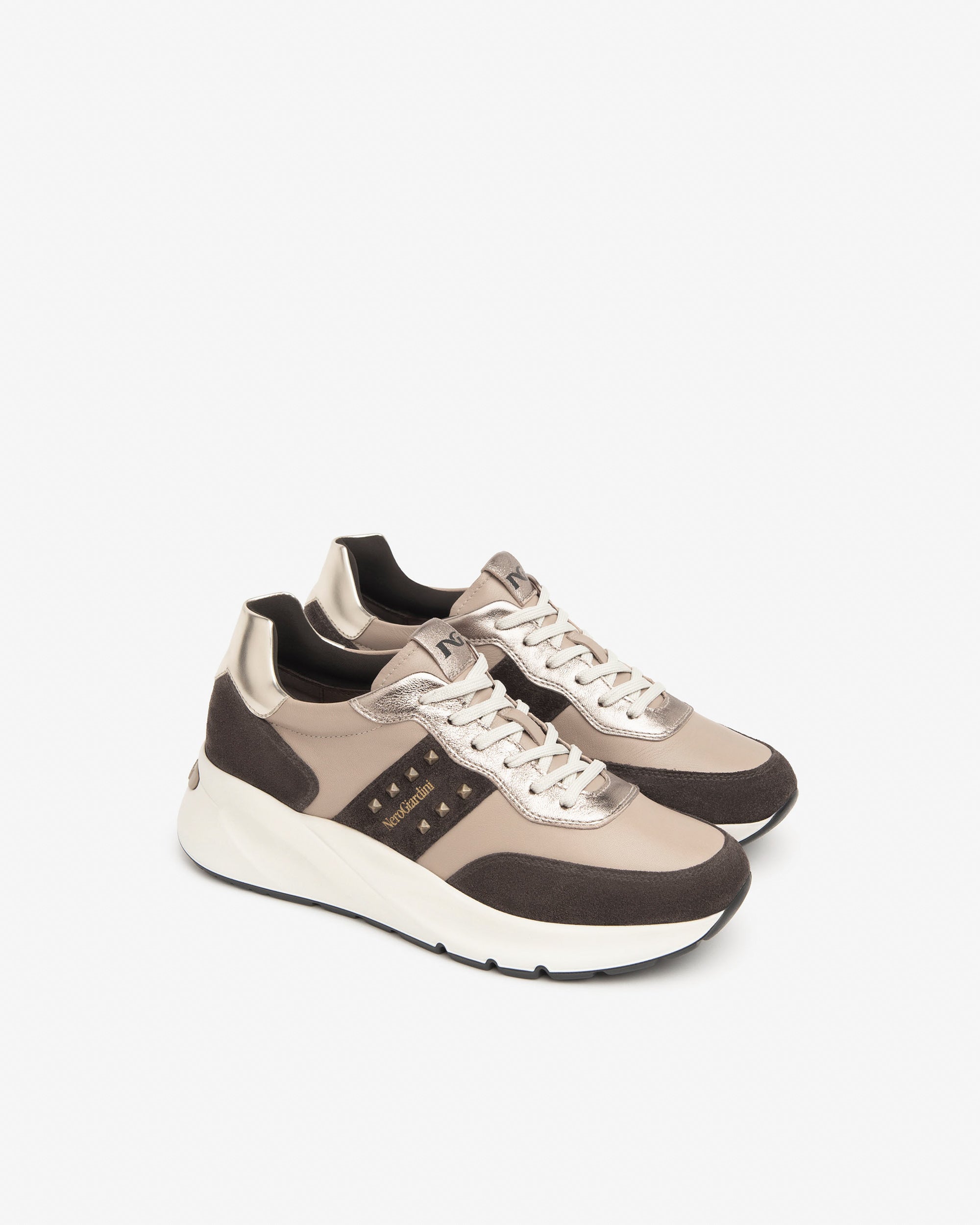 NeroGiardini Sneakers Femme Cuir Velours DryGo Ville