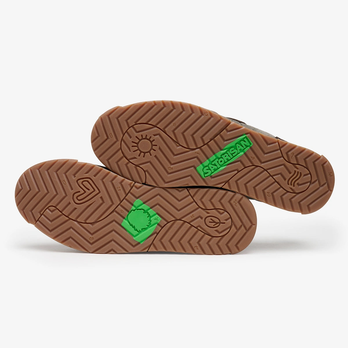 Satorisan Ensō Suede baskets cuir Wandering Grey