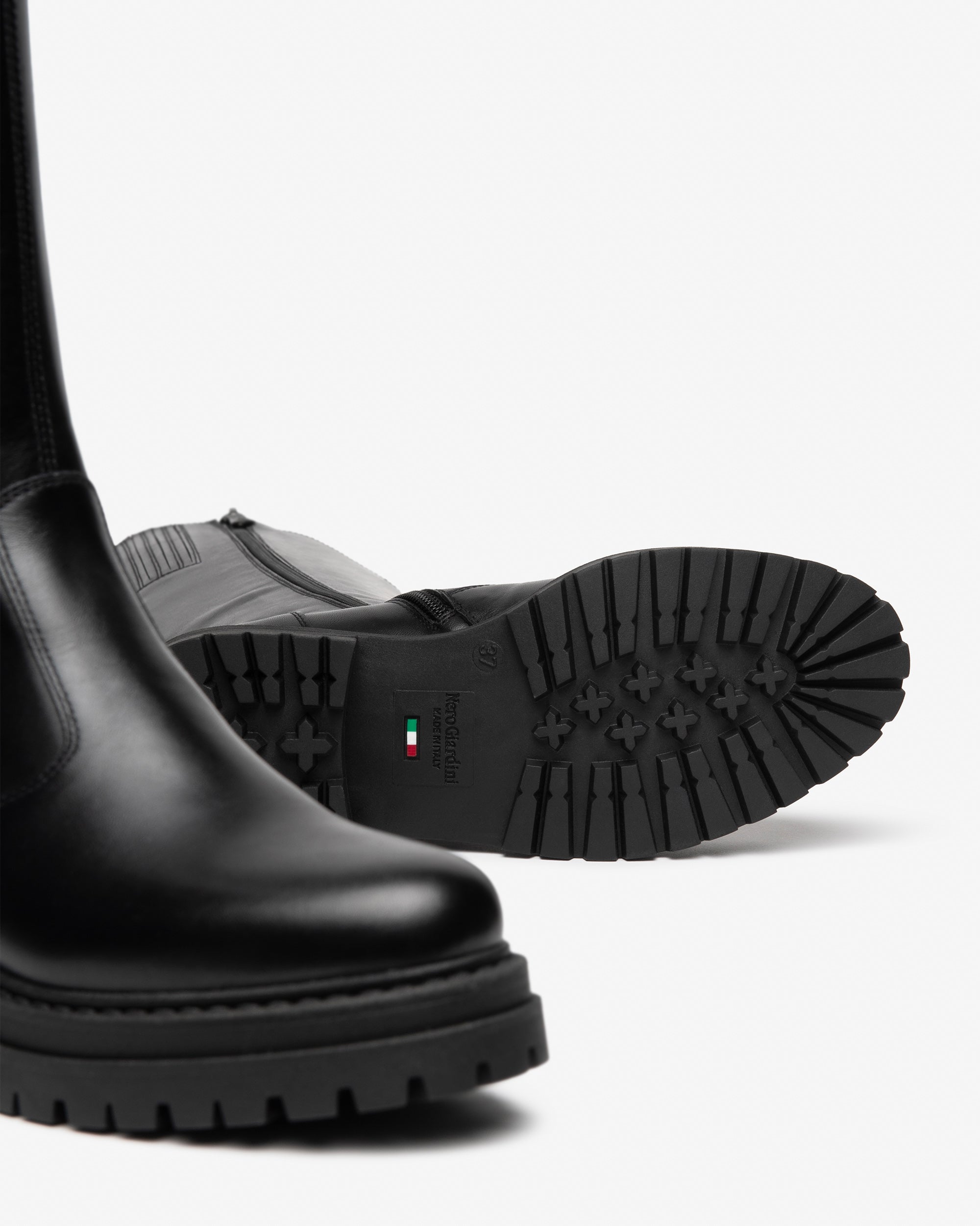NeroGiardini Bottes Femme Cuir Talon 40 mm 35-41