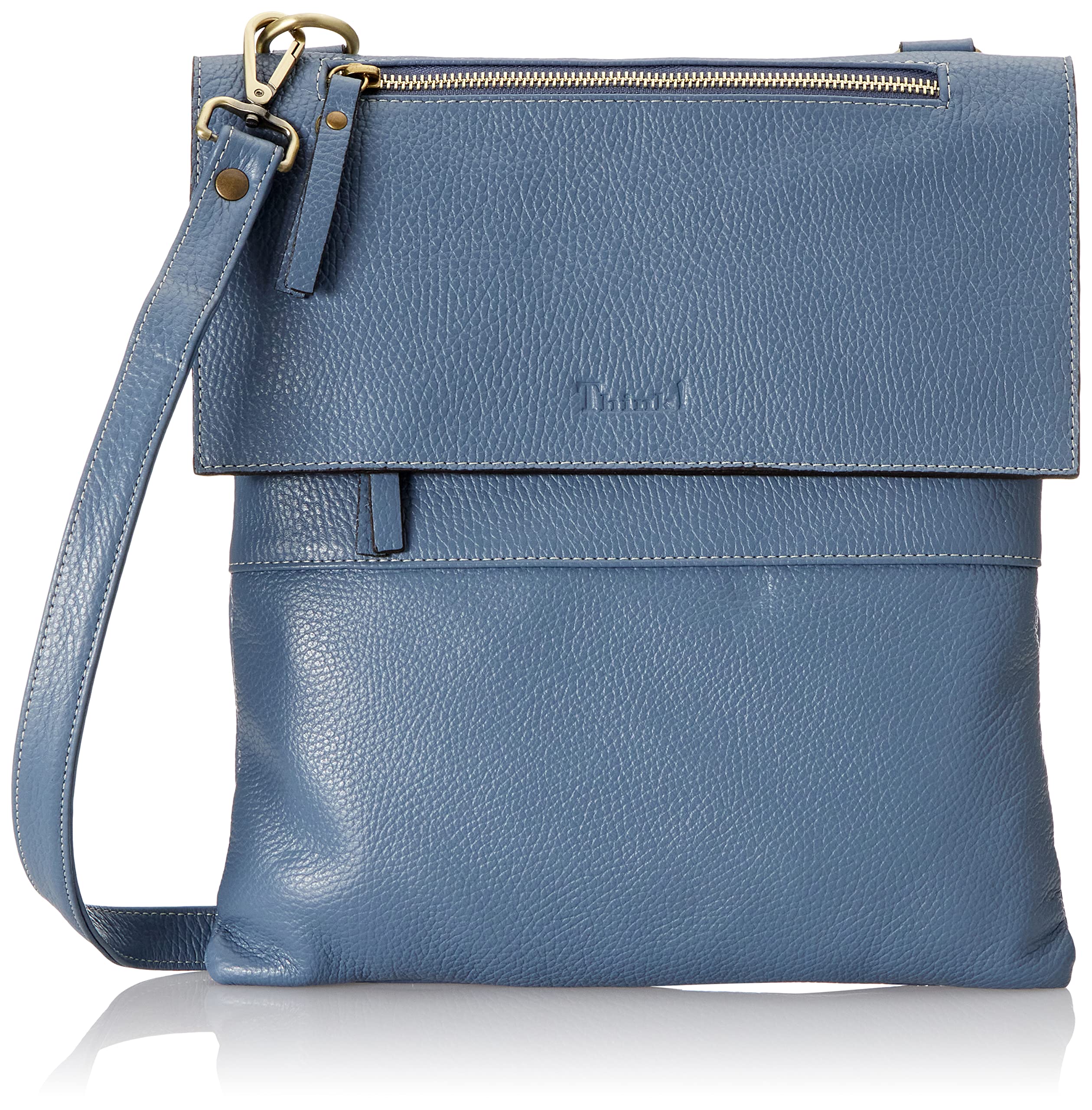 Think Bags sac bandoulière cuir Denim 8050