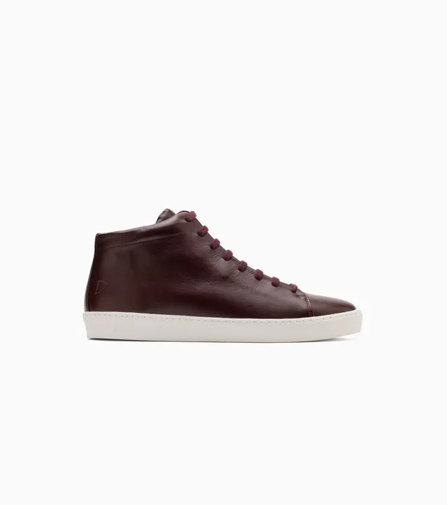 JAK Royal Hi Bordeaux sneakers cuir montant bordeaux