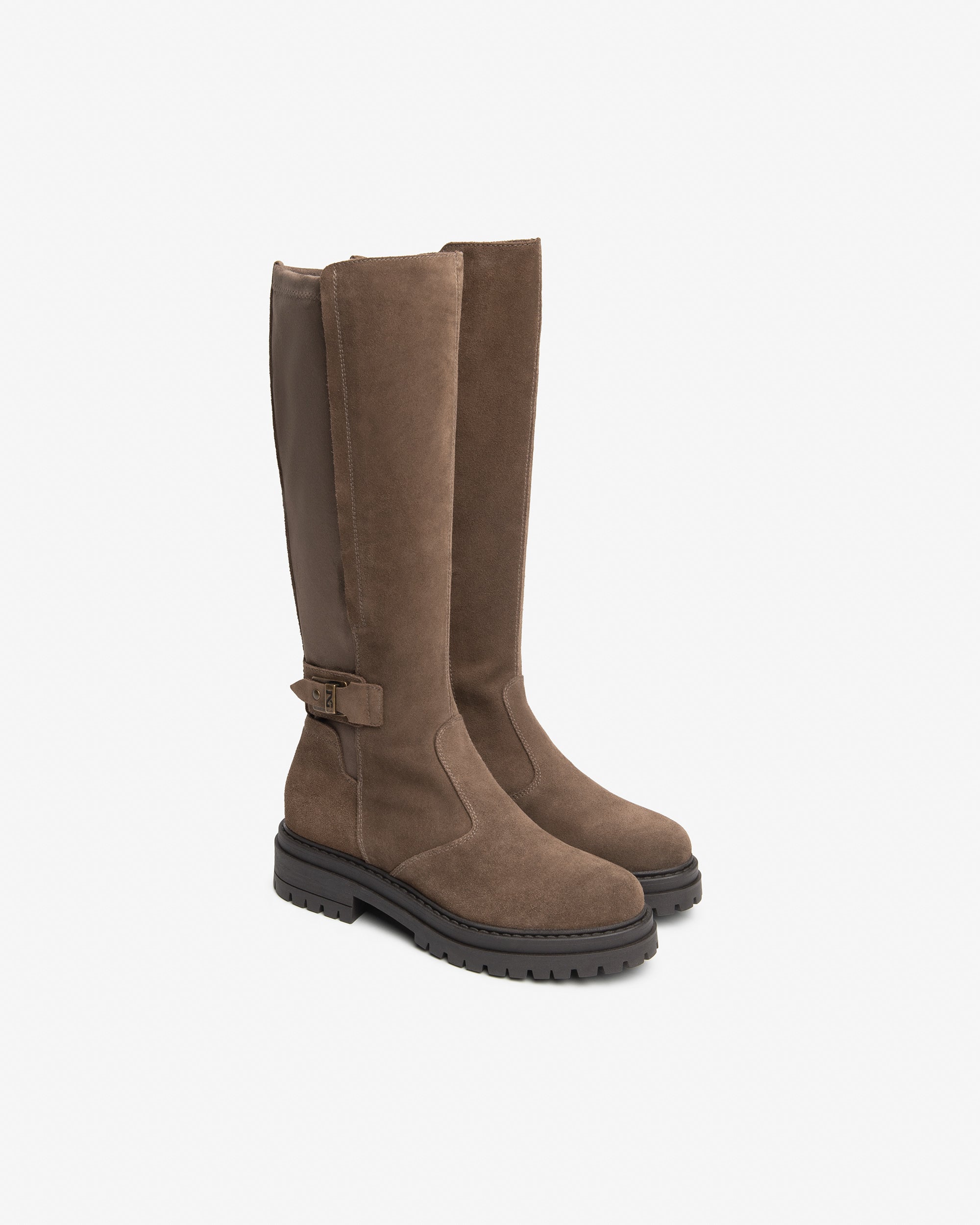 NeroGiardini Bottes Femme Cuir Velours Talon 40 mm
