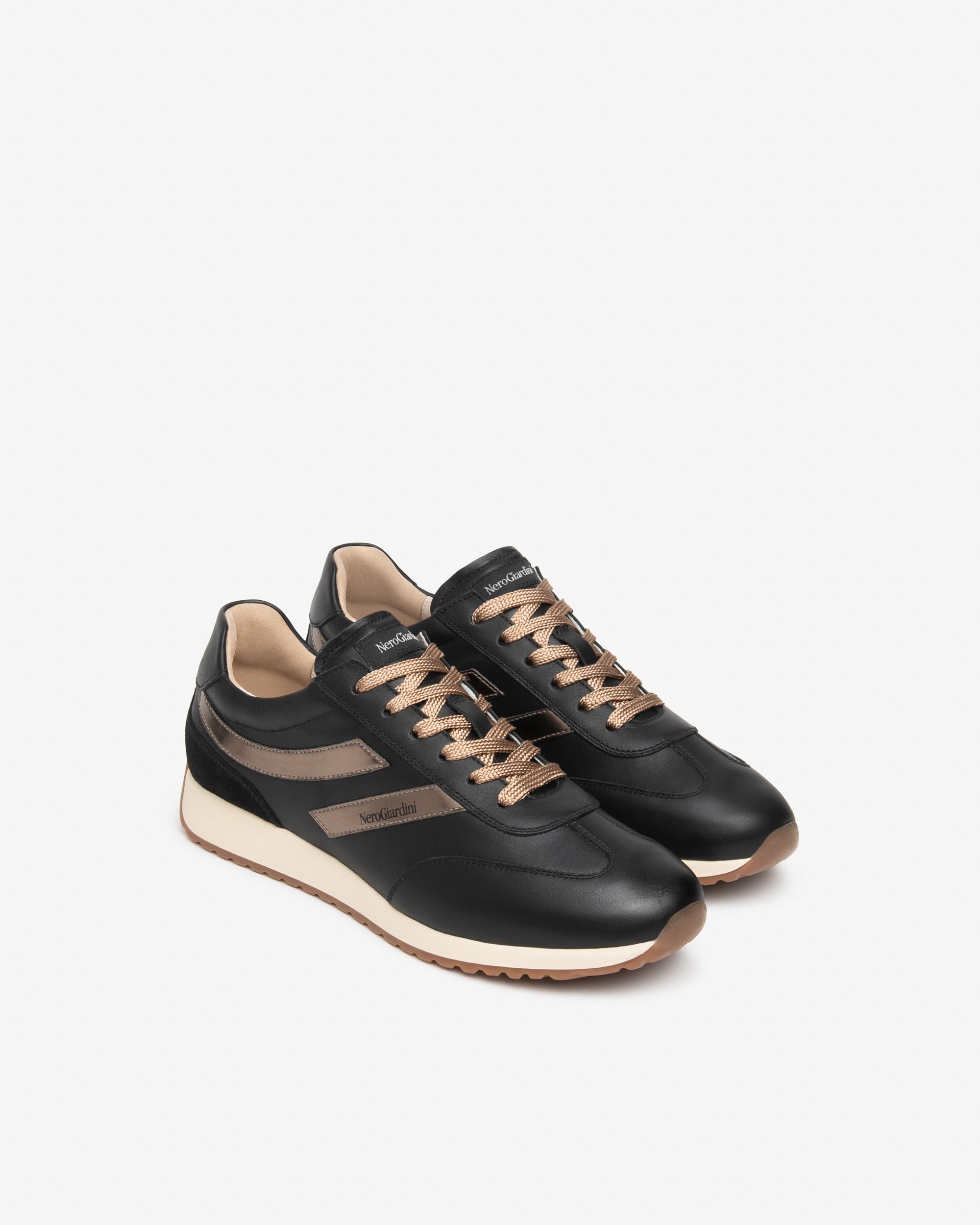 Nerogiardini Sneakers Femme Cuir Velours Technique - Cuir
