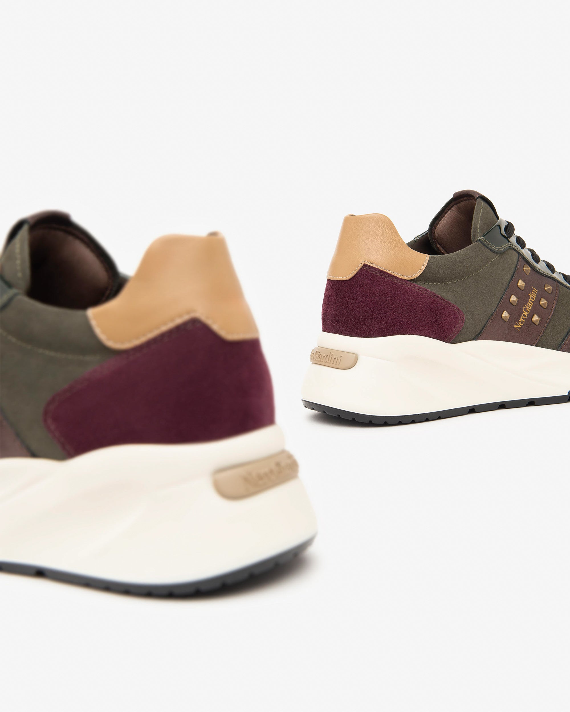 NeroGiardini Sneakers Femme Cuir Vernis Basket Memory