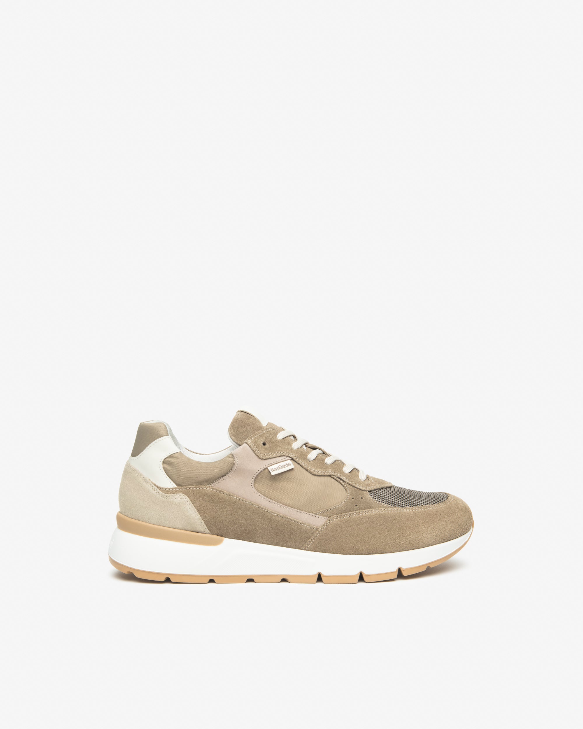 NeroGiardini Sneakers Homme Cuir Velours Toile Basses Confort