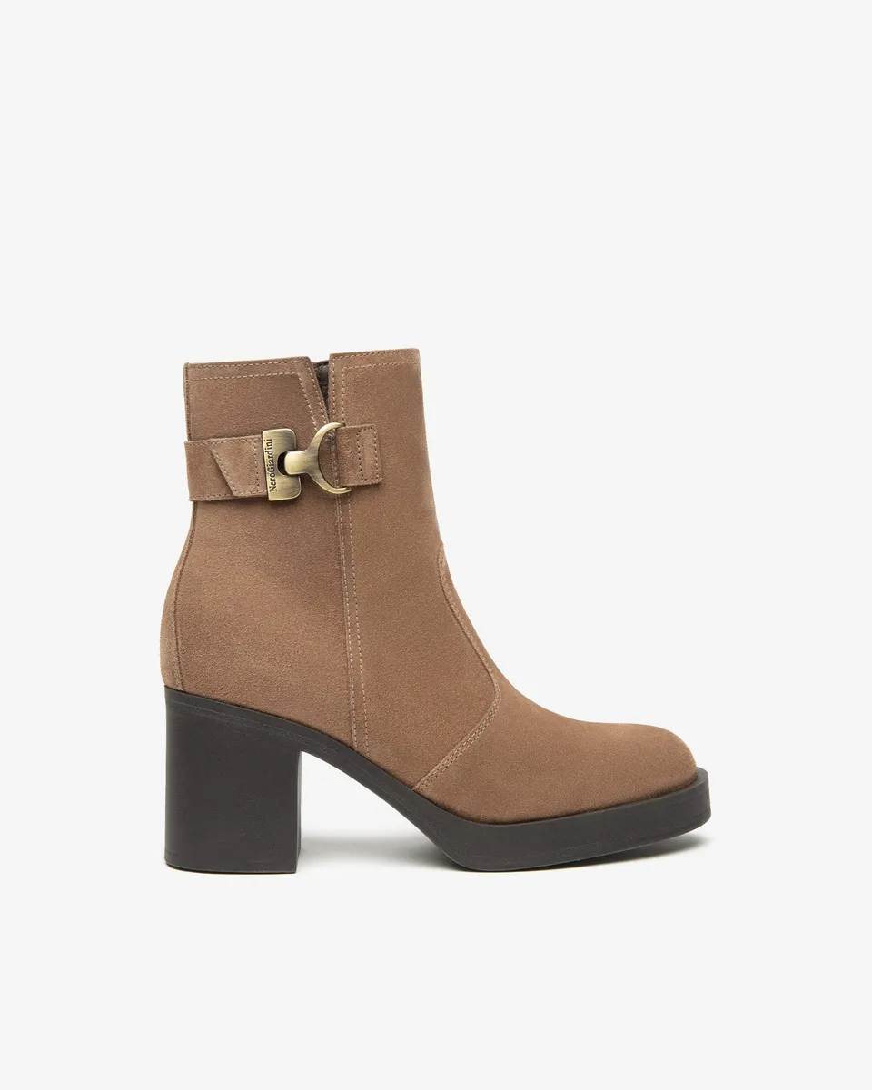 NeroGiardini Bottines Femme Cuir Velours Hiver