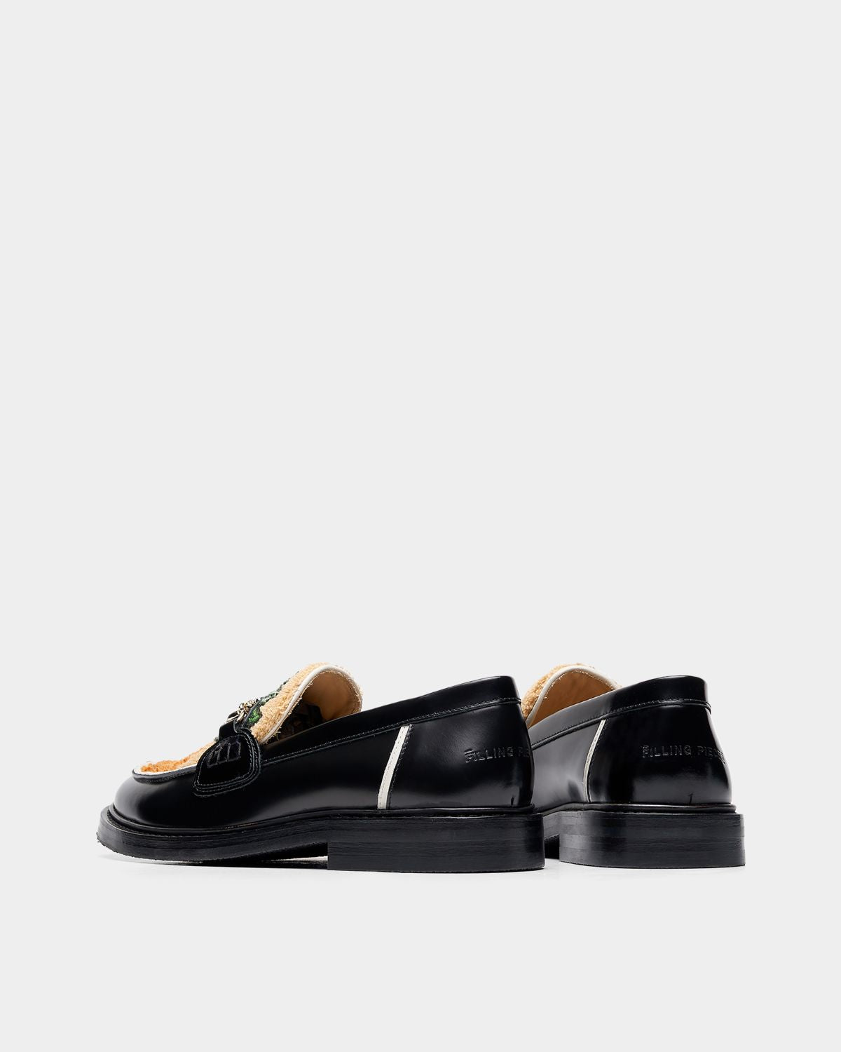 Filling Pieces Loafer Ananas mocassins noirs cuir