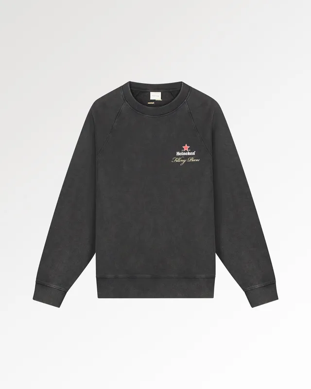 Filling Pieces Sweatshirt Heineken sweat Vintage Black coton bio