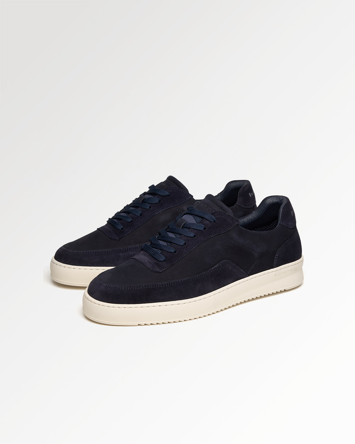 Filling Pieces Mondo Suede Grain sneakers cuir bleu marine Navy