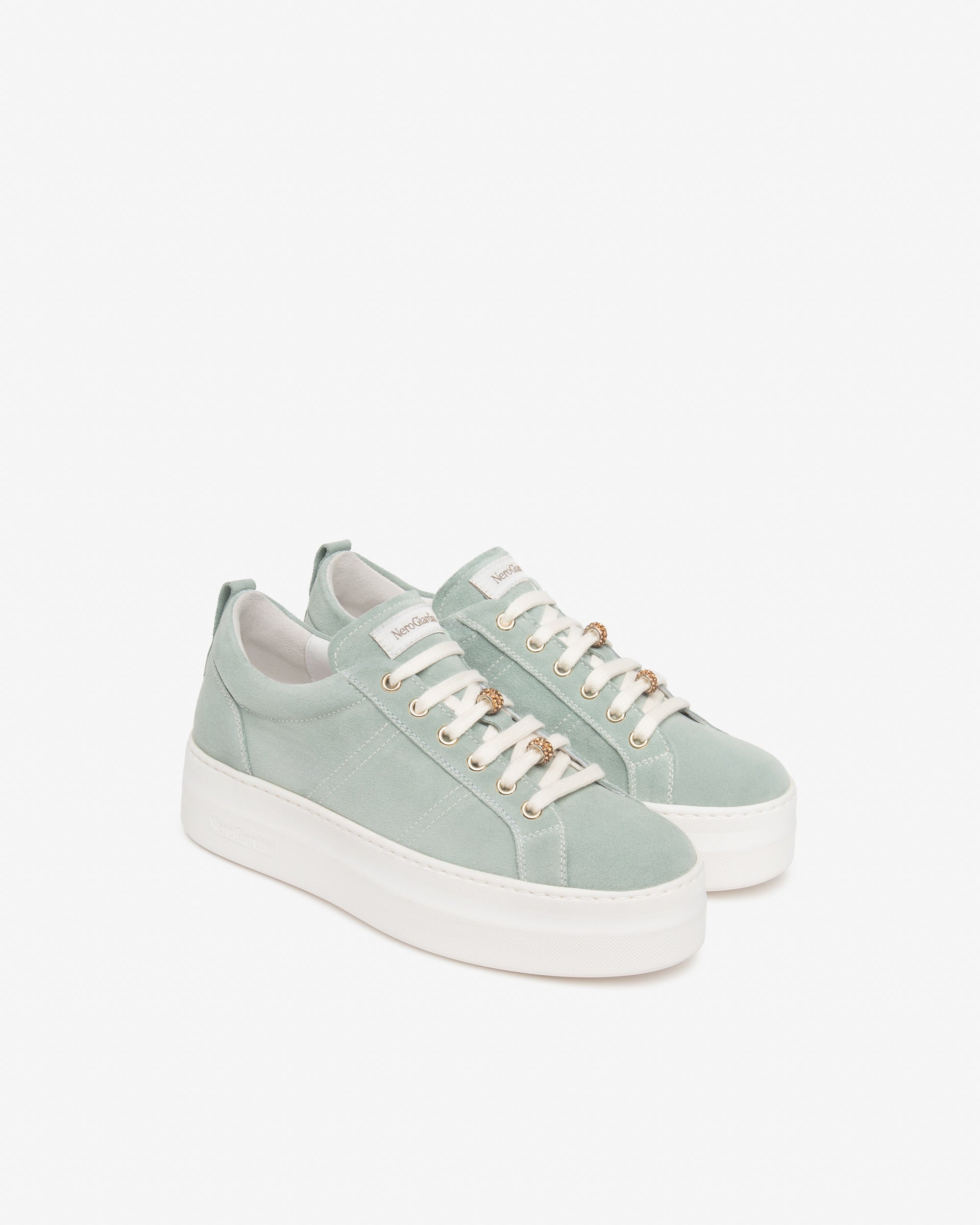 Nerogiardini Sneakers Femme Cuir Velours Daim Memory
