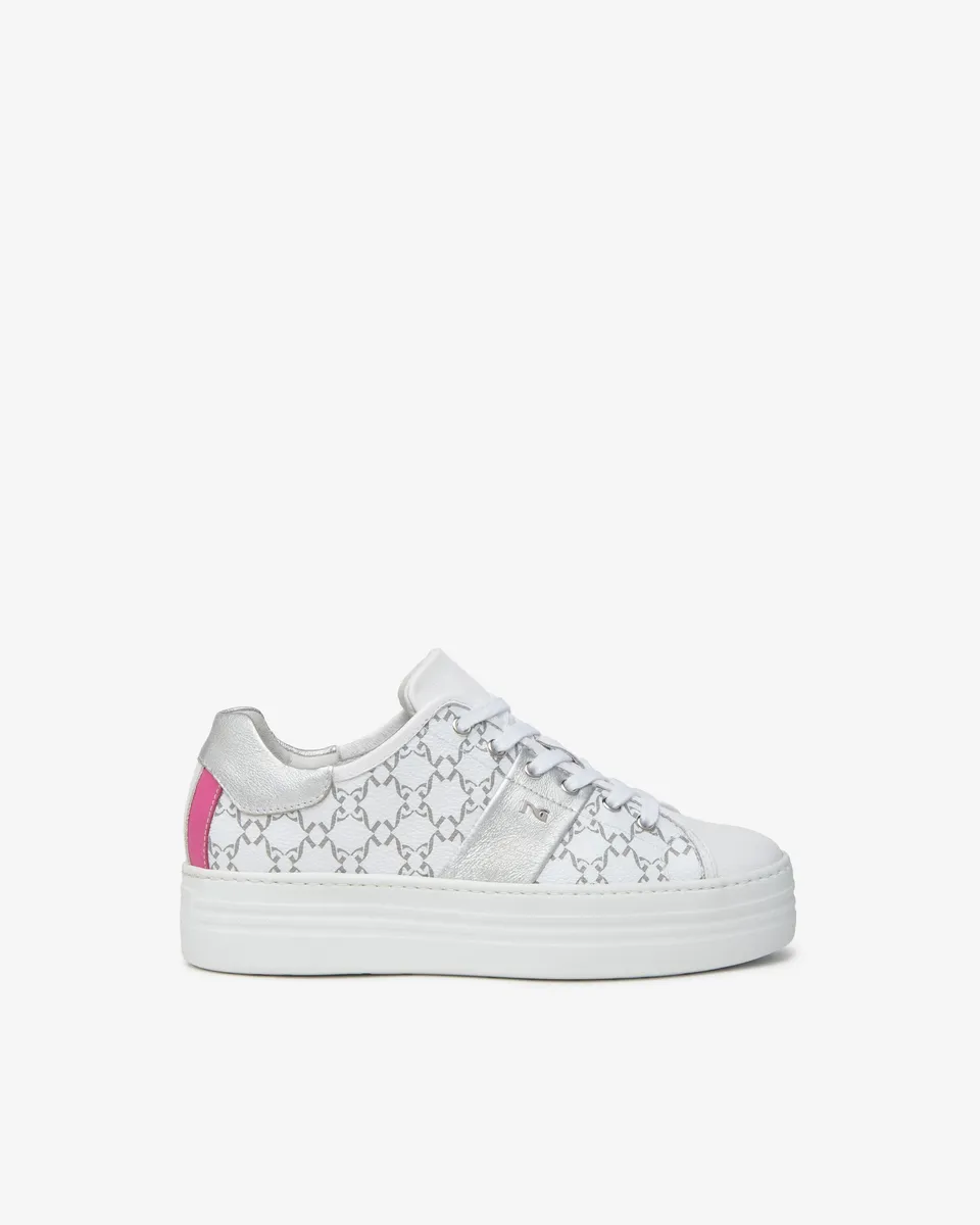 NeroGiardini Sneakers Femme Cuir Tissu Technique Été