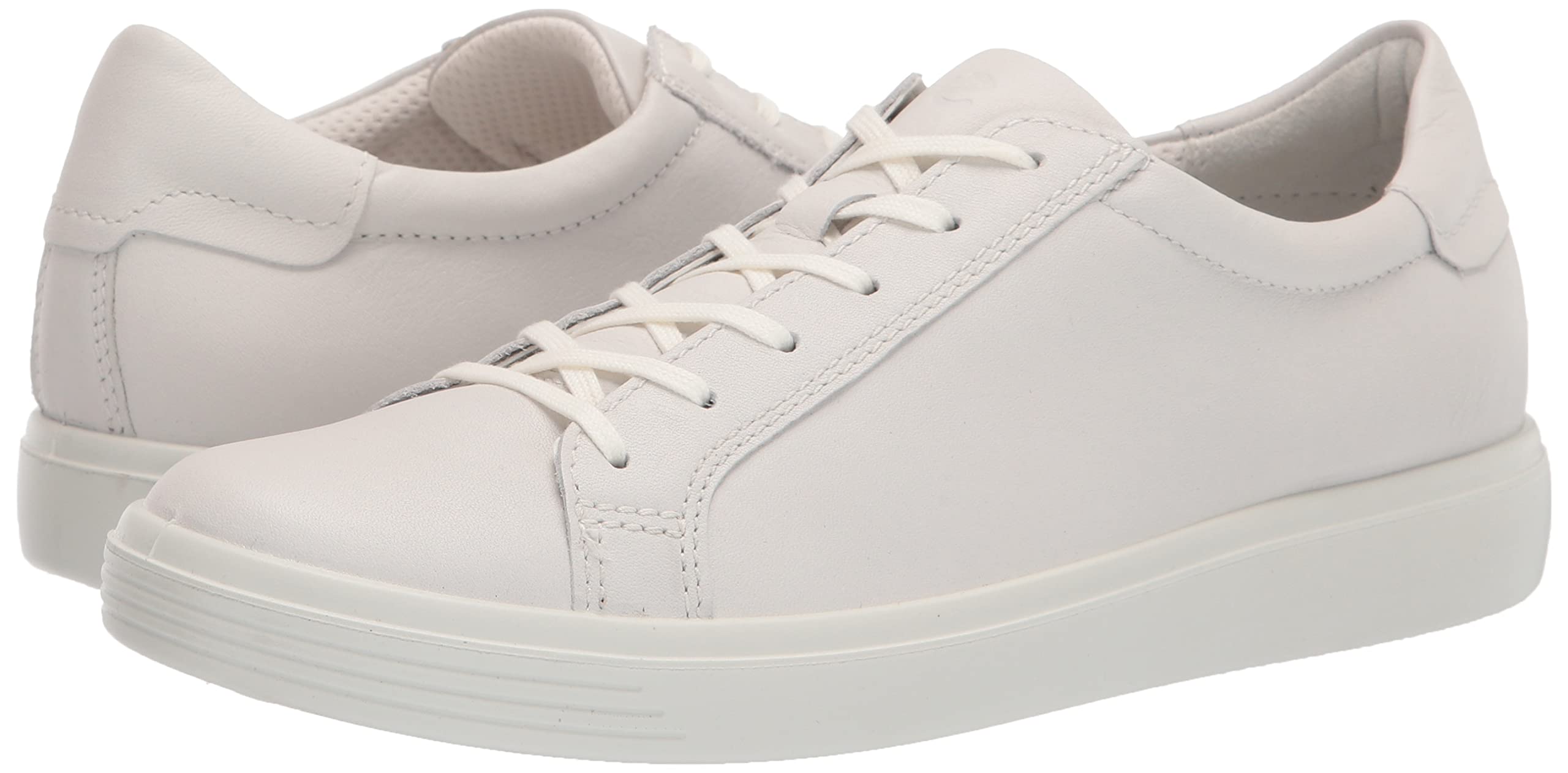 ECCO SOFT 7 Classic basket femme blanche lacets contrastés