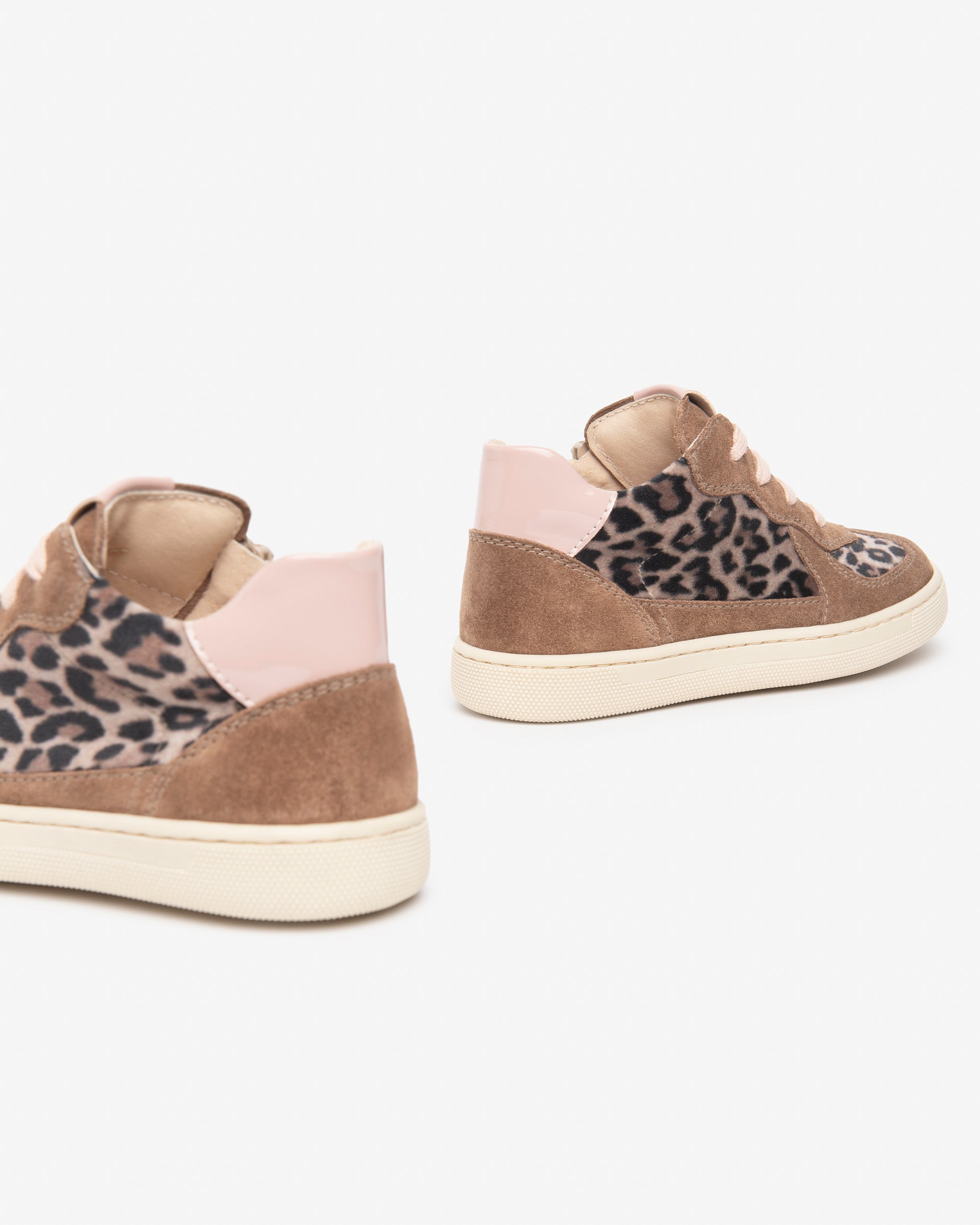NeroGiardini Sneakers fille cuir velours léopard pointure 28