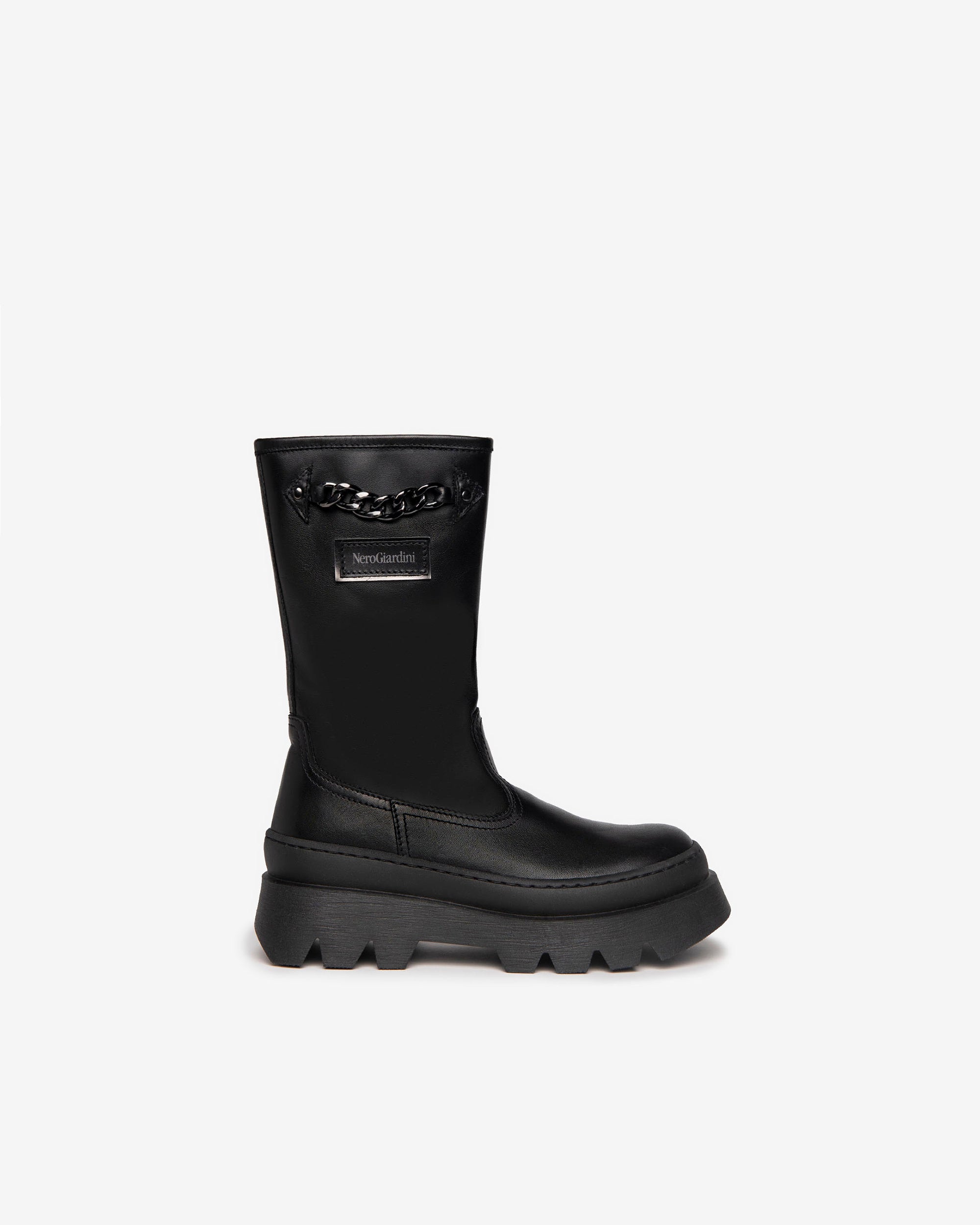 NeroGiardini Bottes Teens bottes fille cuir fermeture