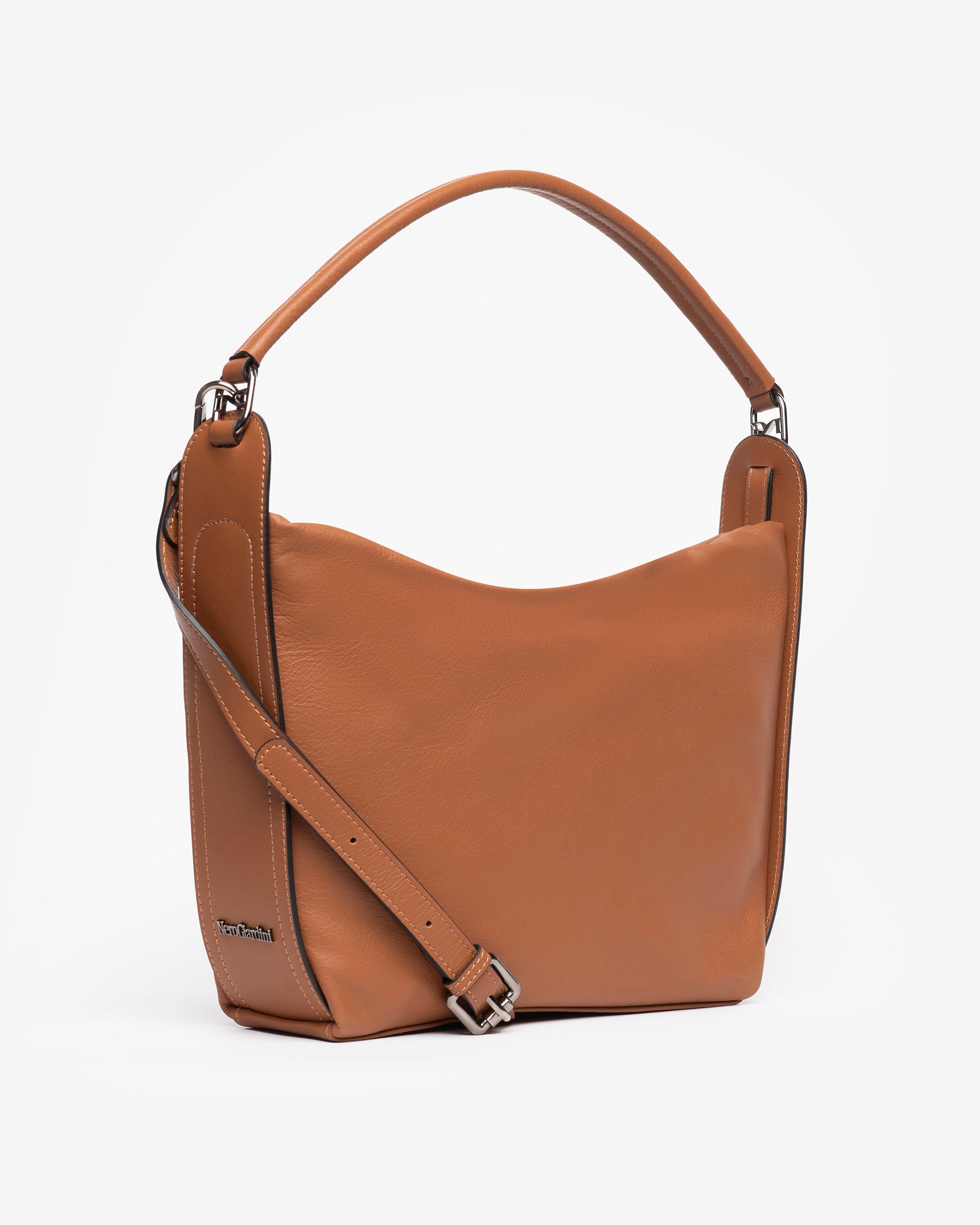 NeroGiardini Sacs Besace Femme en Cuir Hobo Épaule