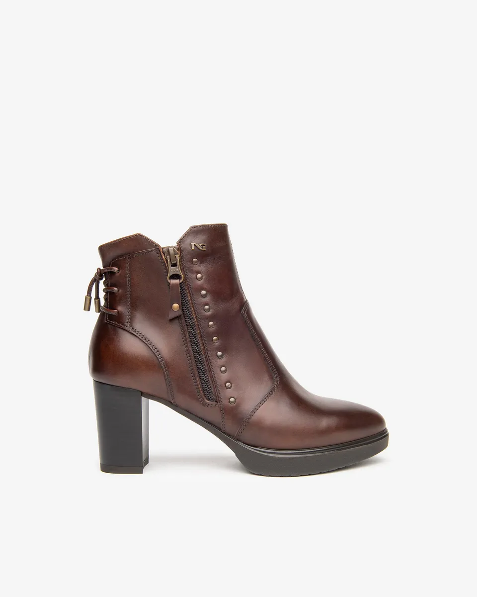 NeroGiardini Bottines femme cuir hiver made in Italy