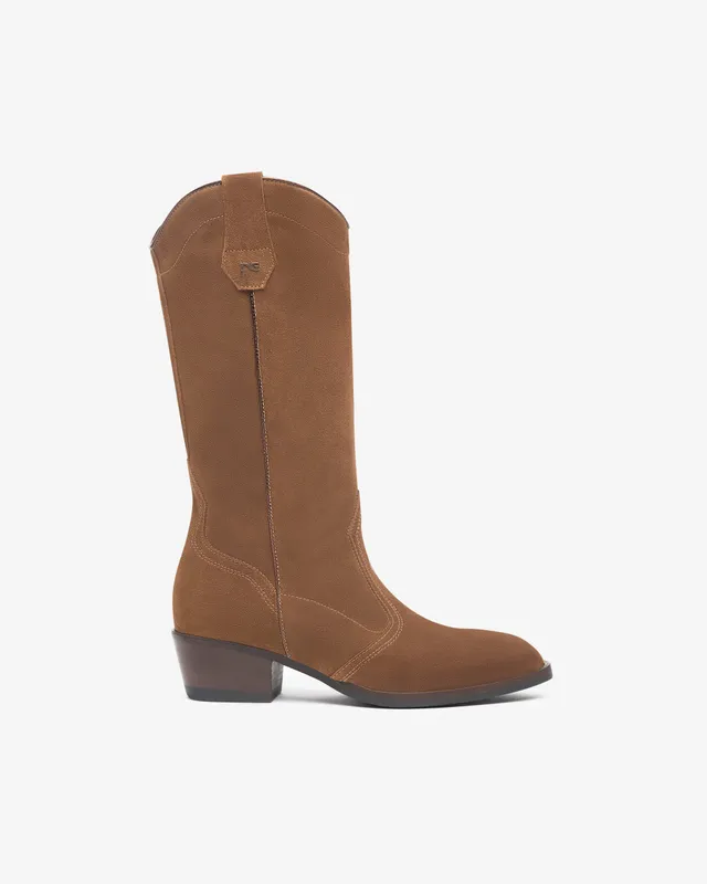 NeroGiardini Bottes Femme Cuir Velours Made in Italy