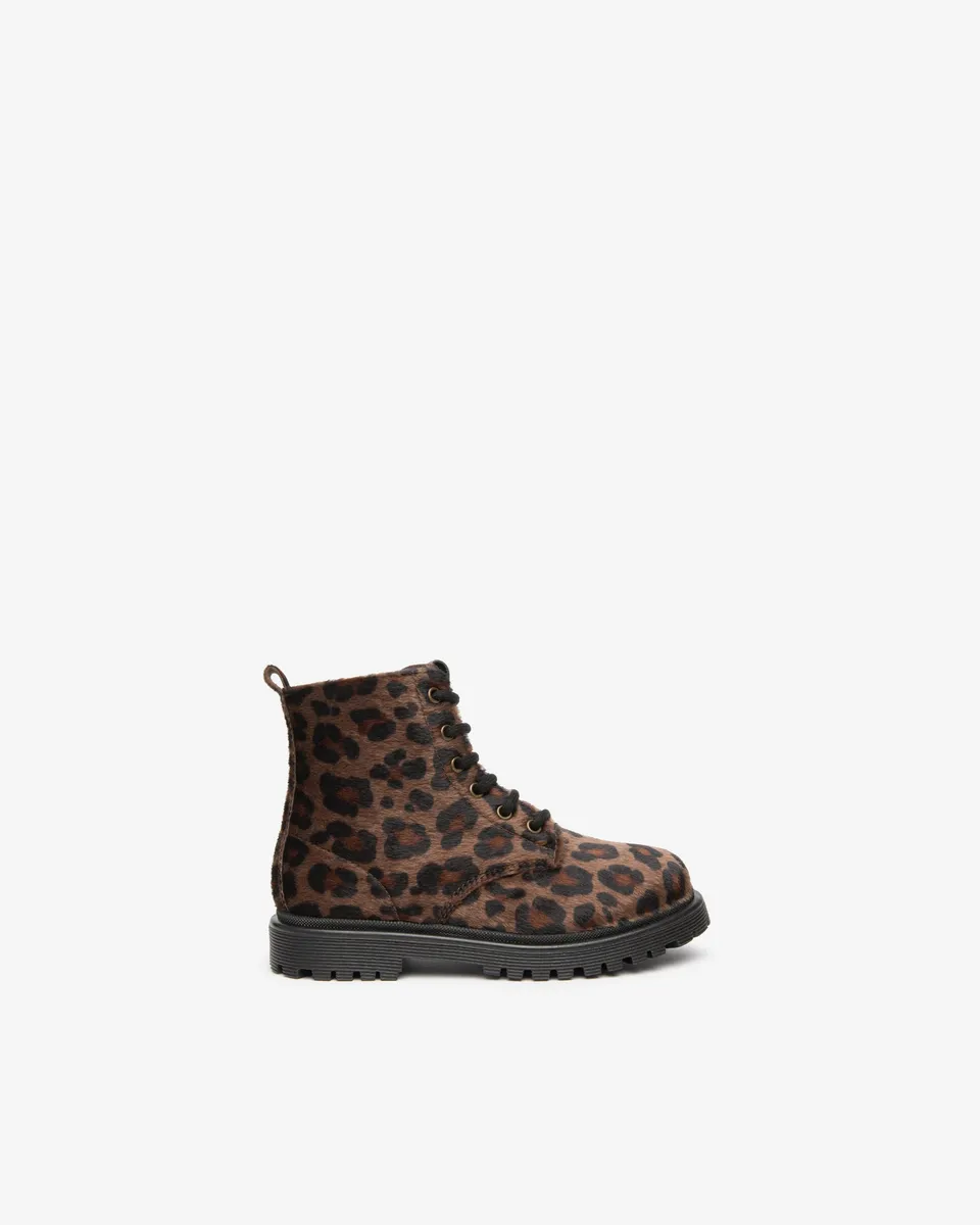 NeroGiardini Bottines Motardes Junior Fille Imprimé Animalier