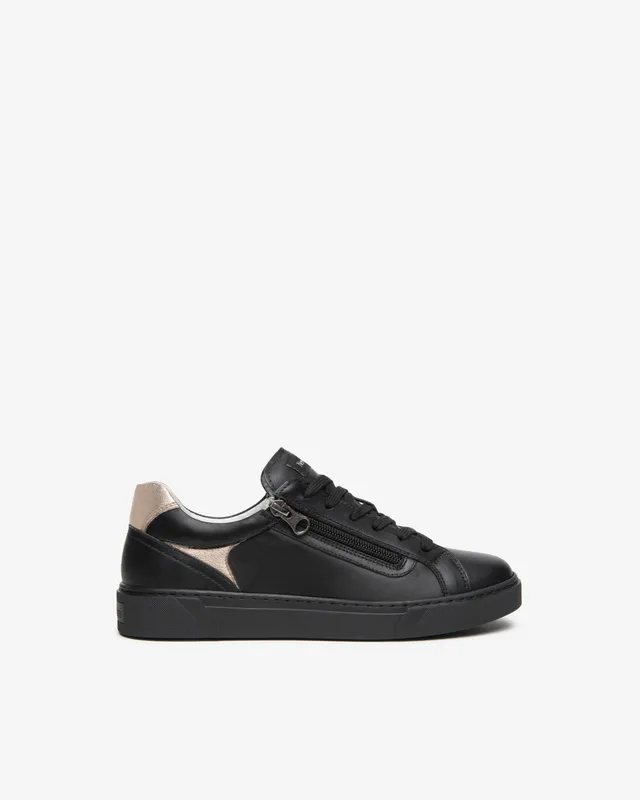 NeroGiardini Sneakers Femme Cuir Zip Latéral