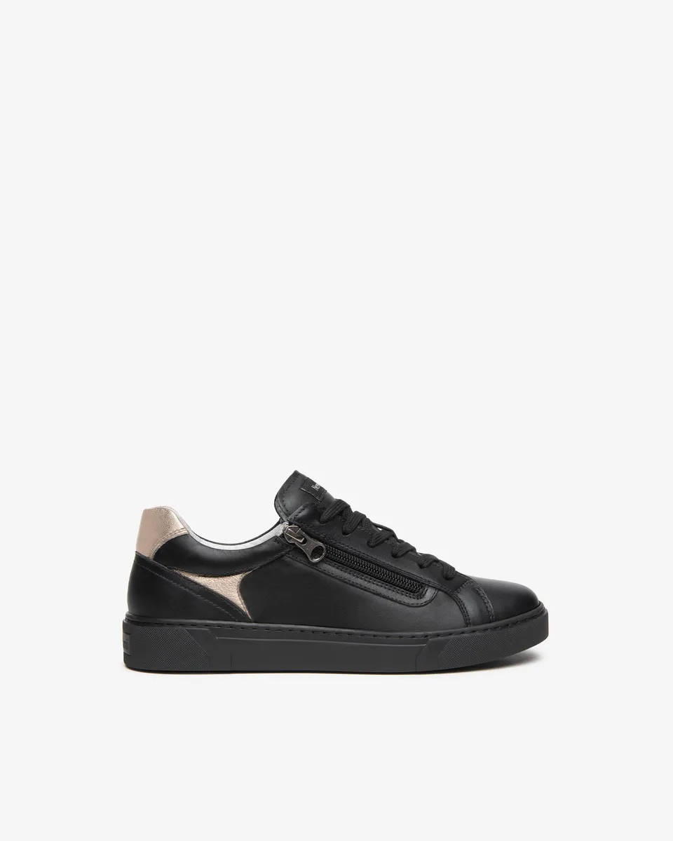NeroGiardini Sneakers Femme Cuir Zip Latéral