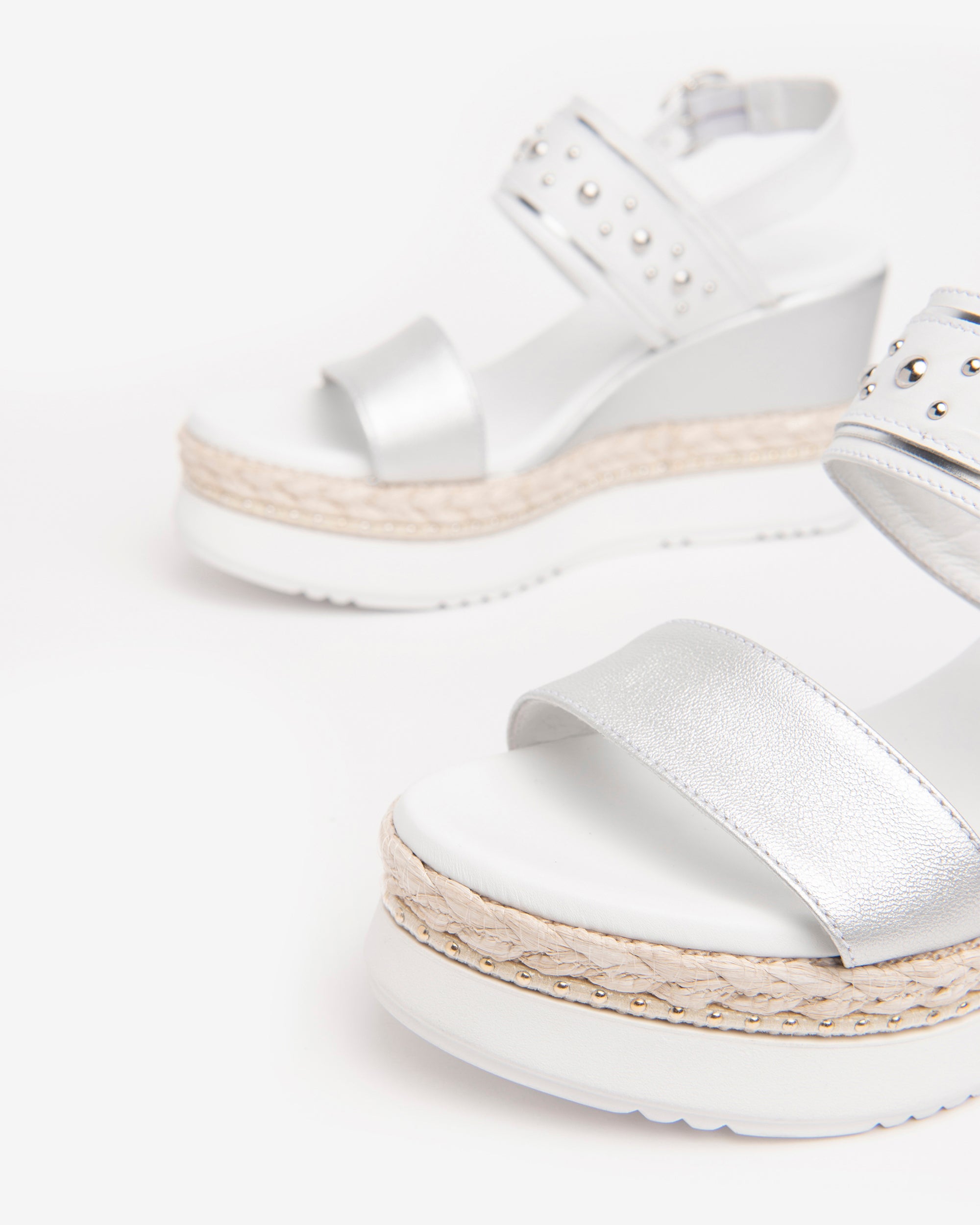 NeroGiardini Sandales Femme Cuir Compensées 8,5 cm