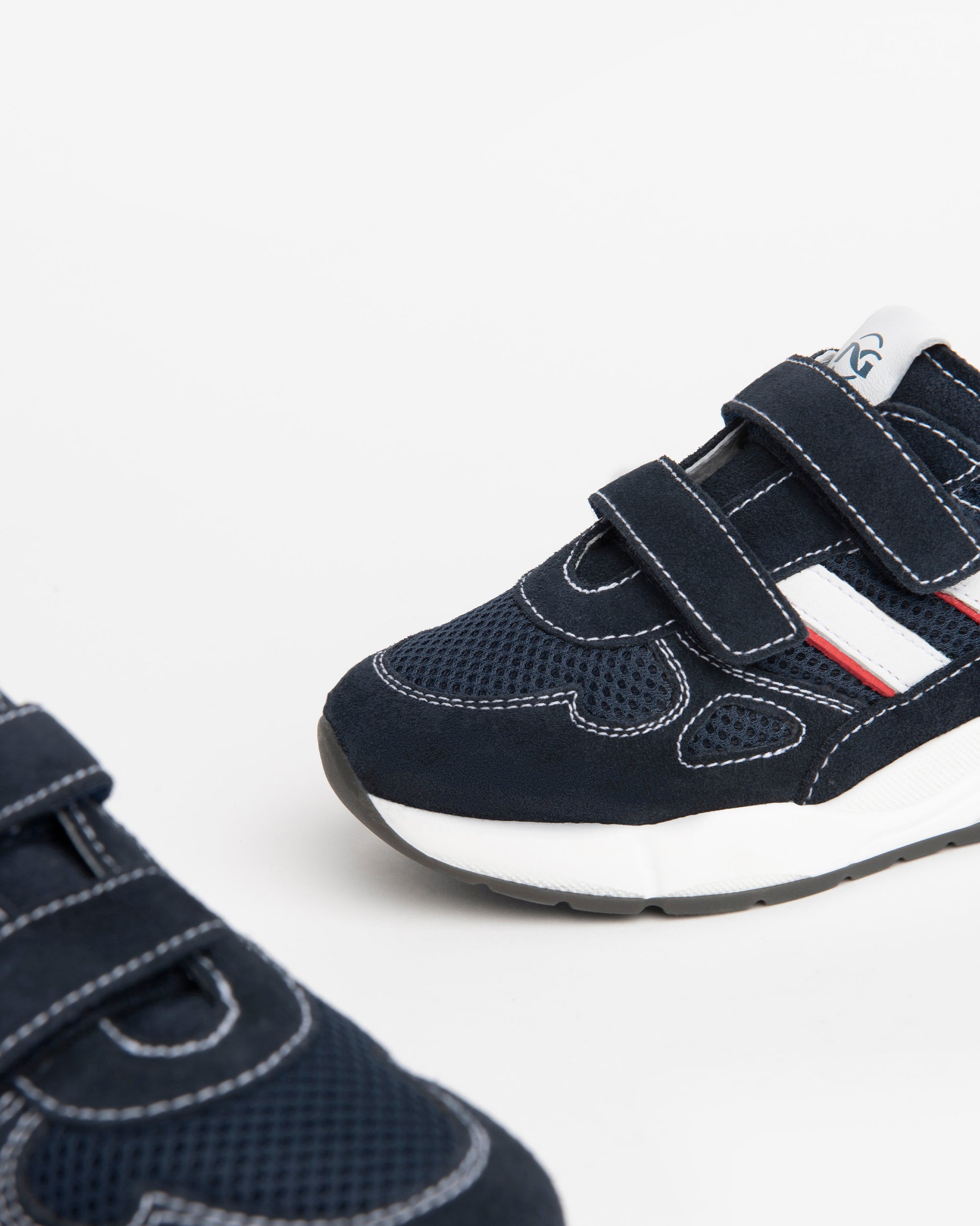 NeroGiardini Sneakers Garçon Velcro Toile Cuir Velours