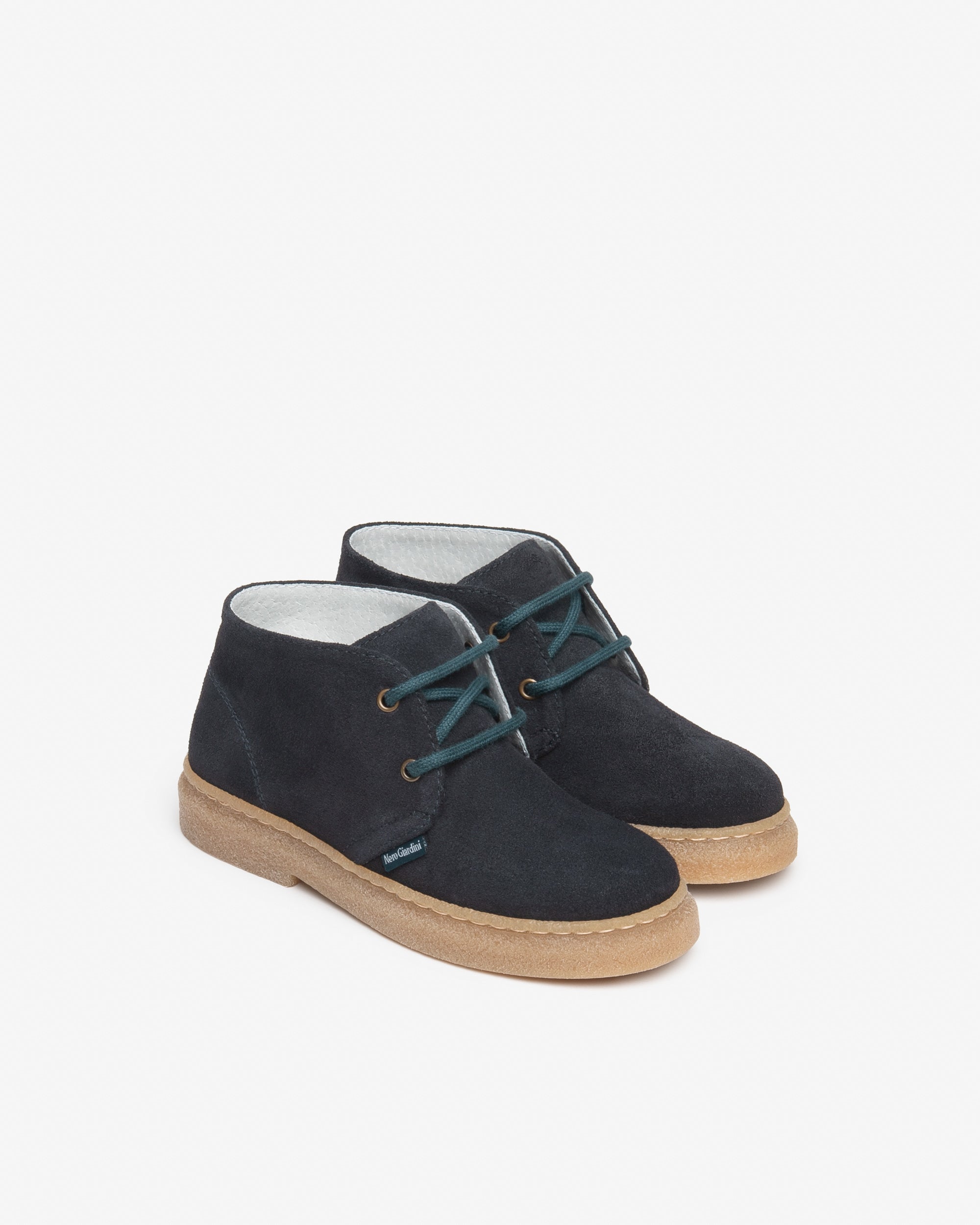 NEROGIARDINI Bottes Junior Garçon Cuir Velours Daim Pointure 28