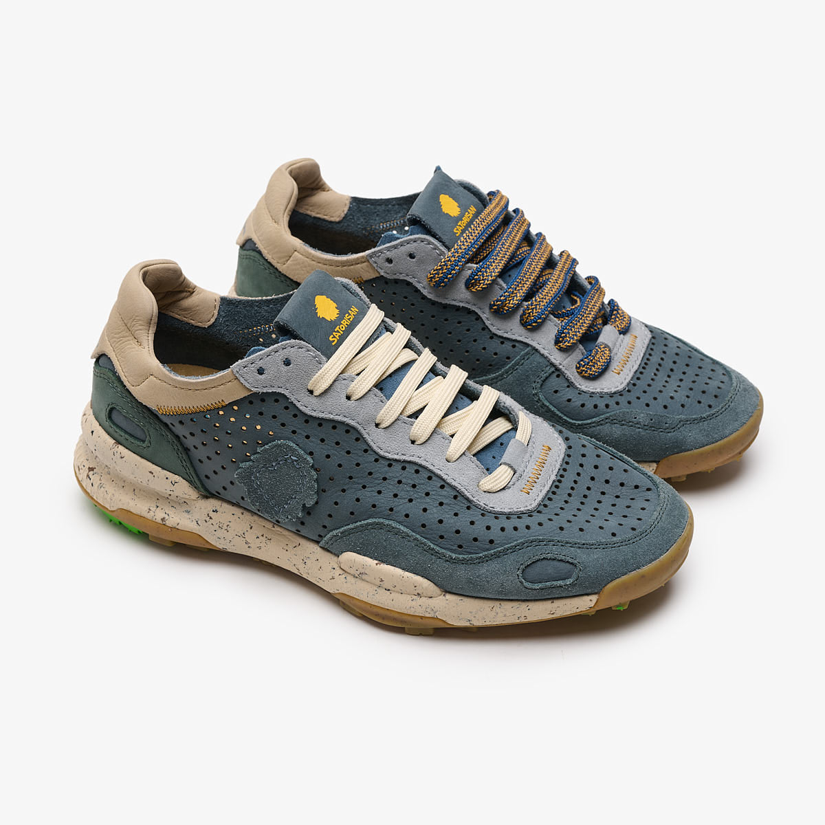 Satorisan Chacrona Laser Premium Shadowy Scales baskets cuir homme