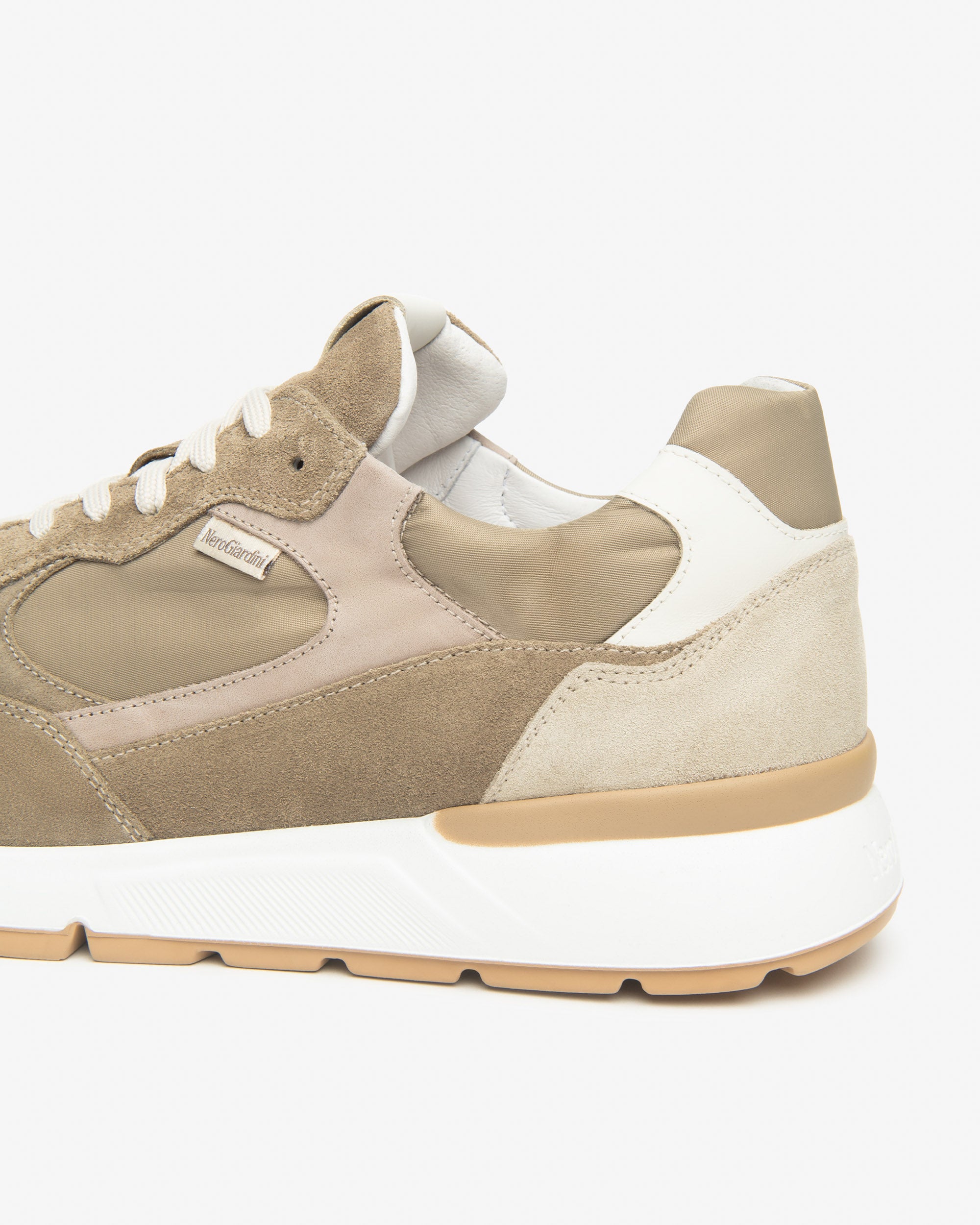 NeroGiardini Sneakers Homme Cuir Velours Toile Basses Confort