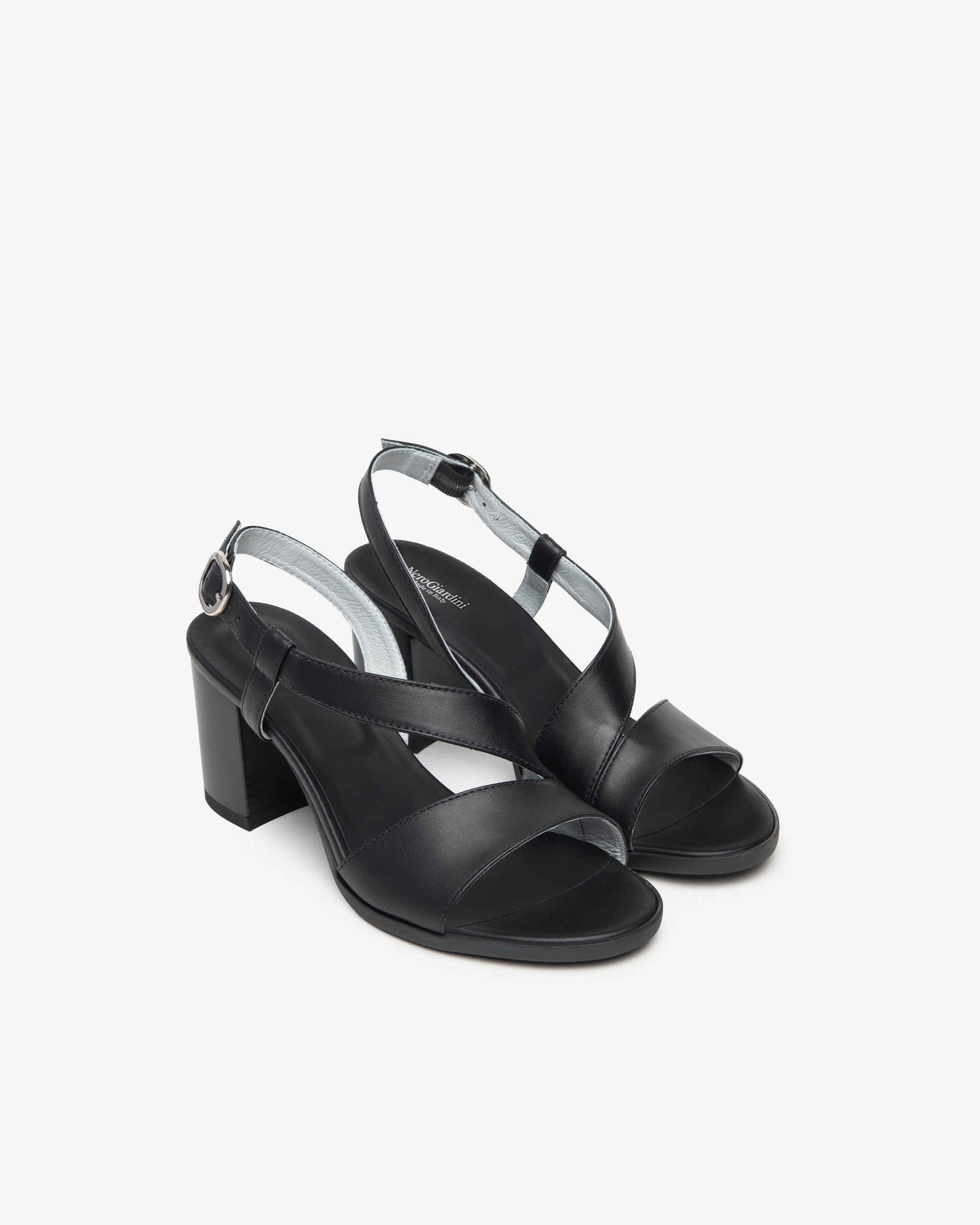 NeroGiardini Sandales Femme Cuir Made in Italy Été