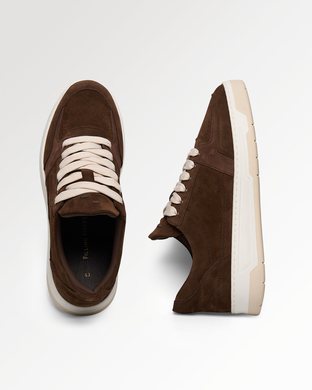 Filling Pieces Low Vise Suede Chocolate sneakers marron homme