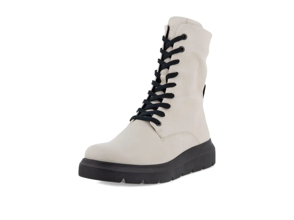 ECCO NOUVELLE Boots femme limestone cuir à lacets