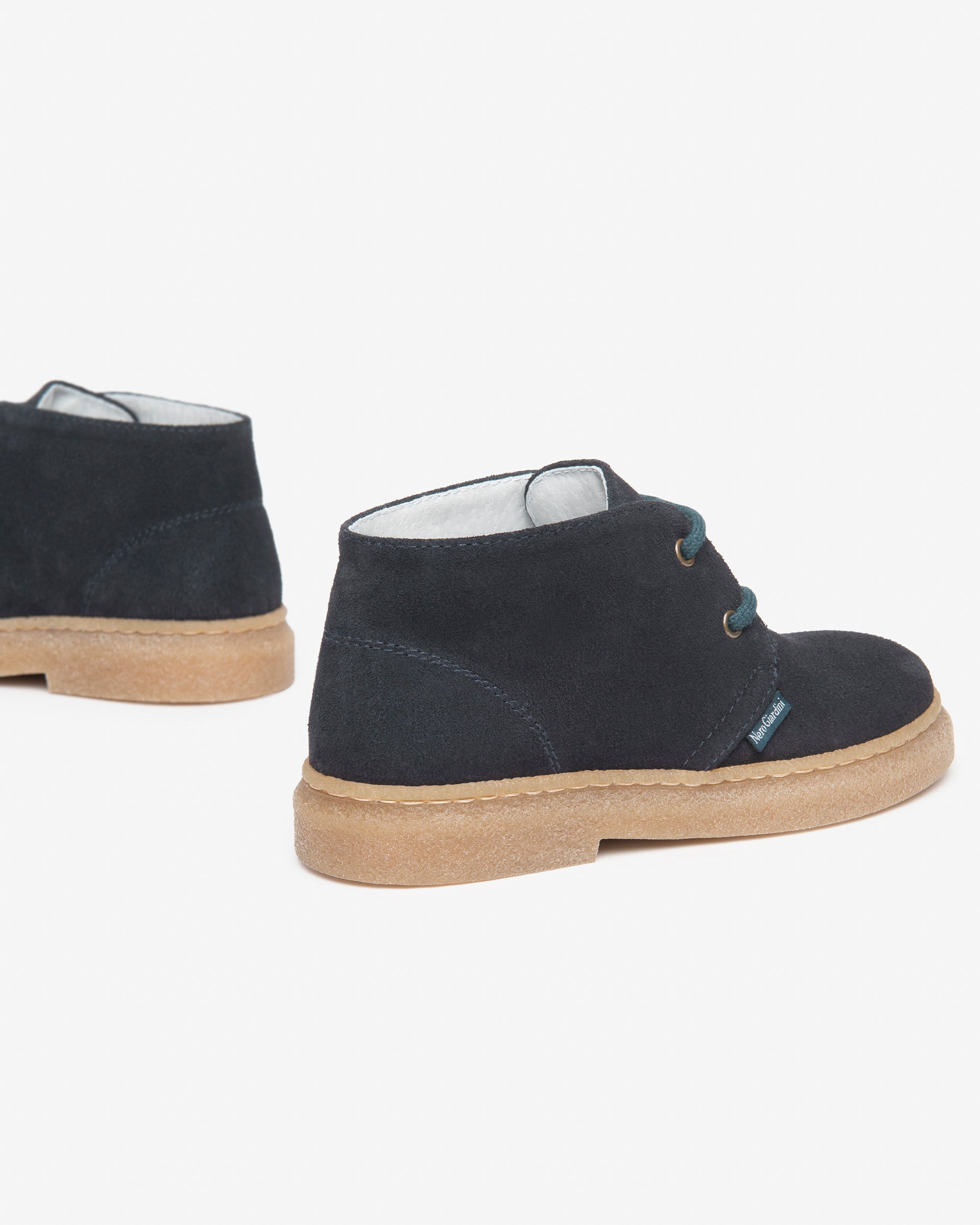 NEROGIARDINI Bottes Junior Garçon Cuir Velours Daim Pointure 28