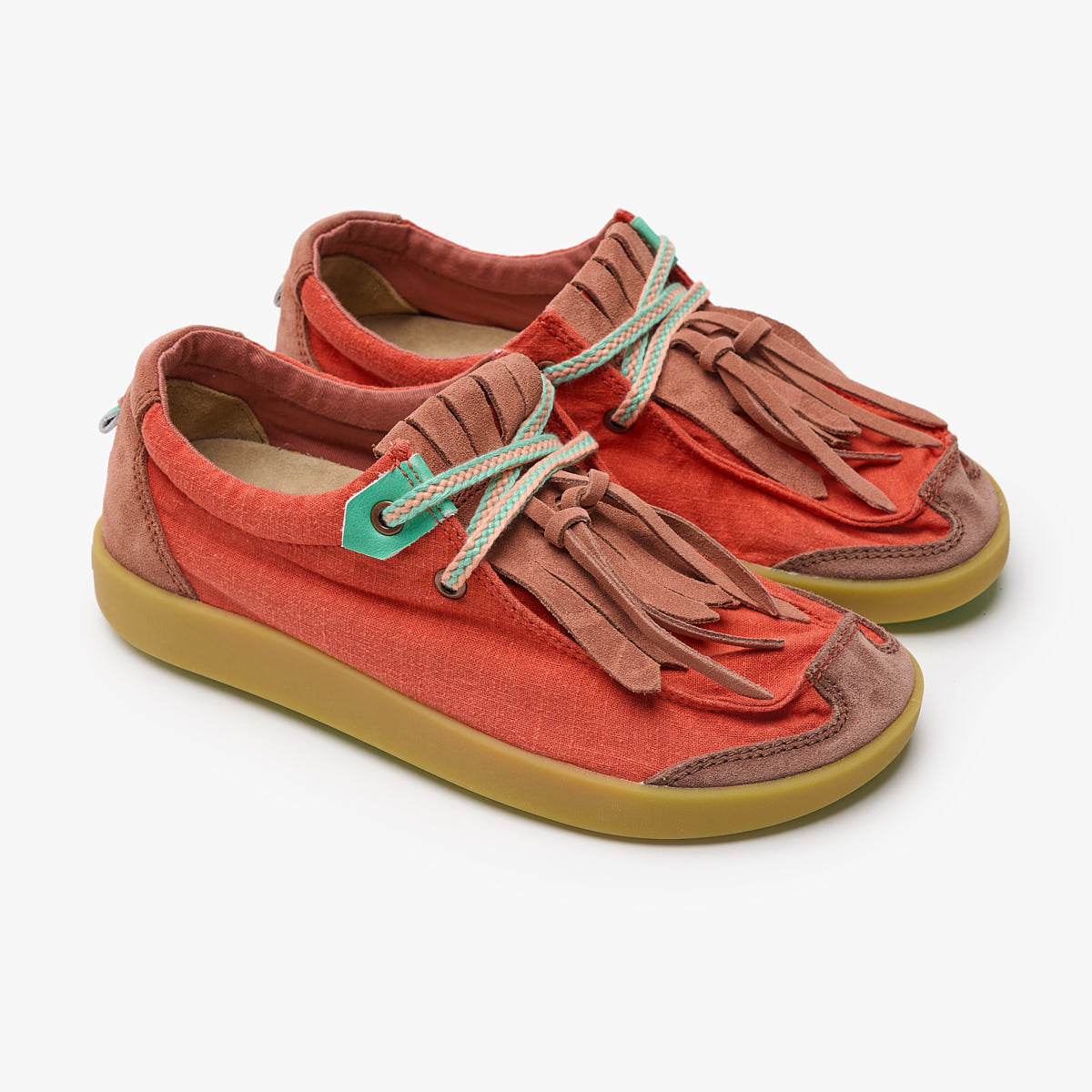 Satorisan Kwahu Montblanc mocassins cuir Rhubarb Juice