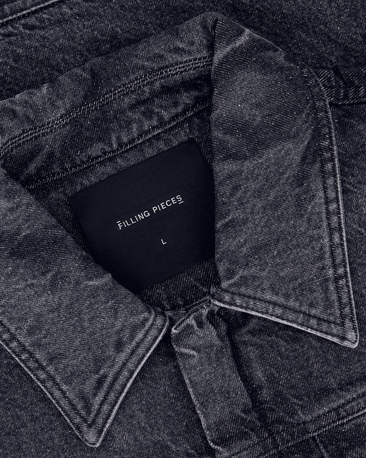 Filling Pieces Denim Jacket Washed Black veste jean noir coton