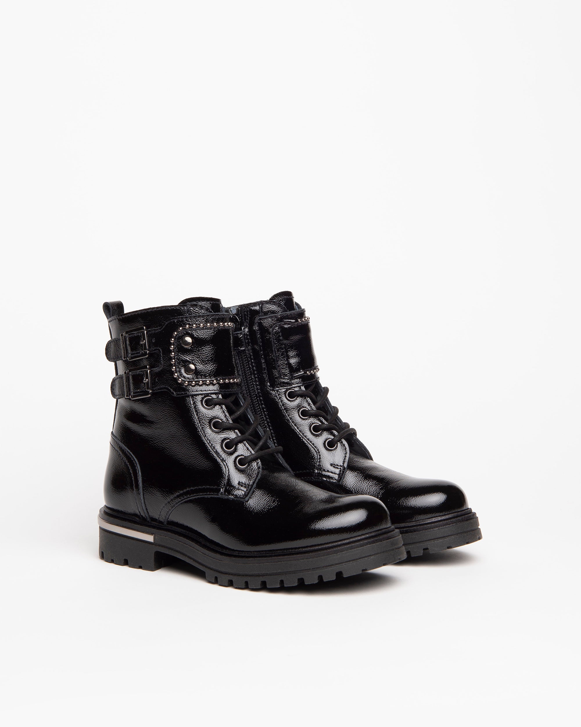 NeroGiardini Bottines Teens Fille Vernis à Lacets