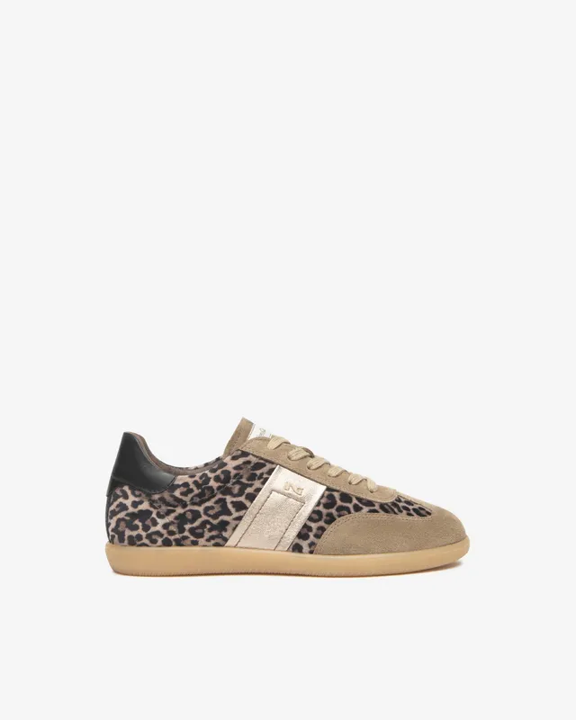 NeroGiardini Sneakers Femme Daim Imprimé Animalier Hiver