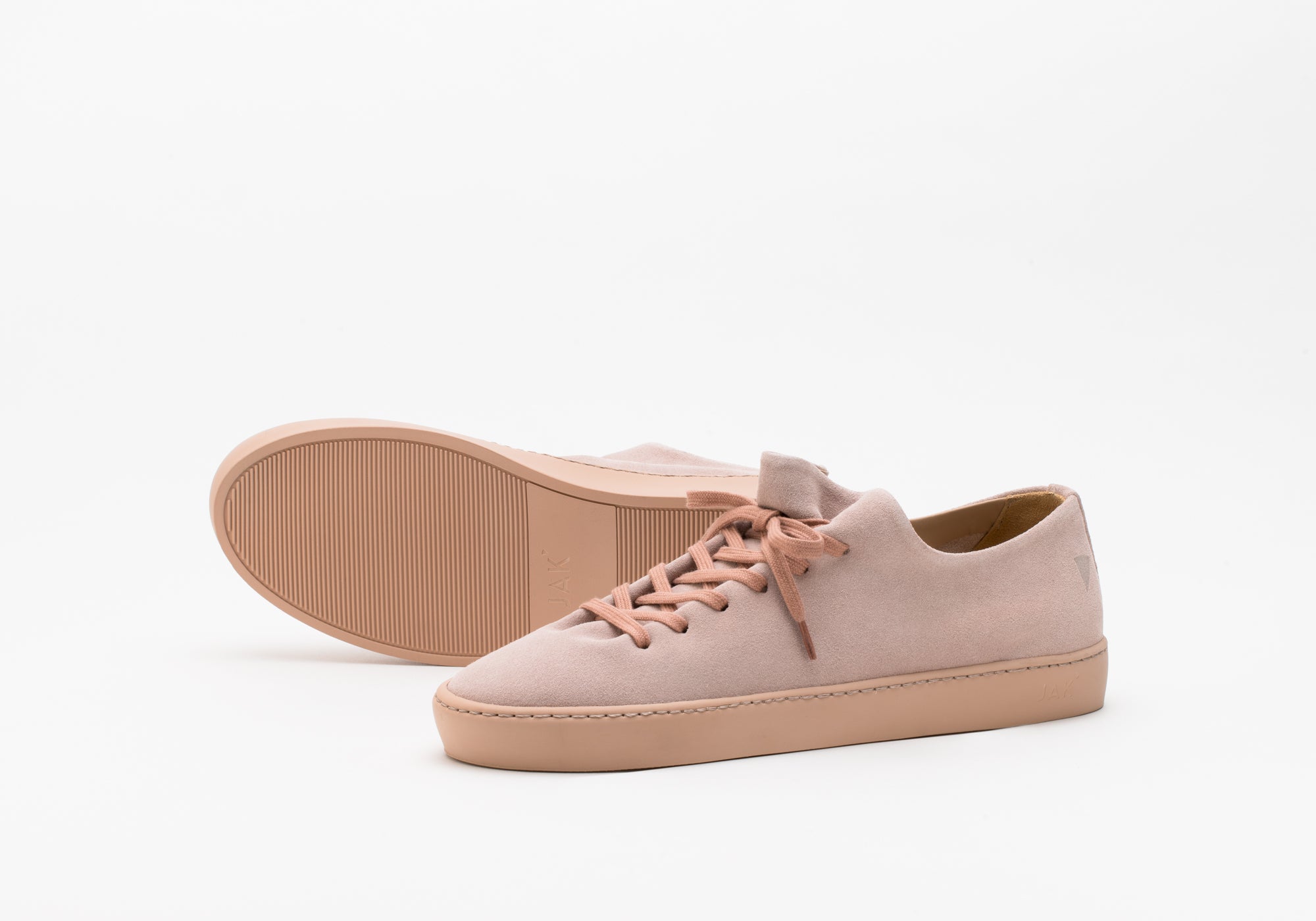 JAK Atom Nude V.A. sneakers cuir nude daim