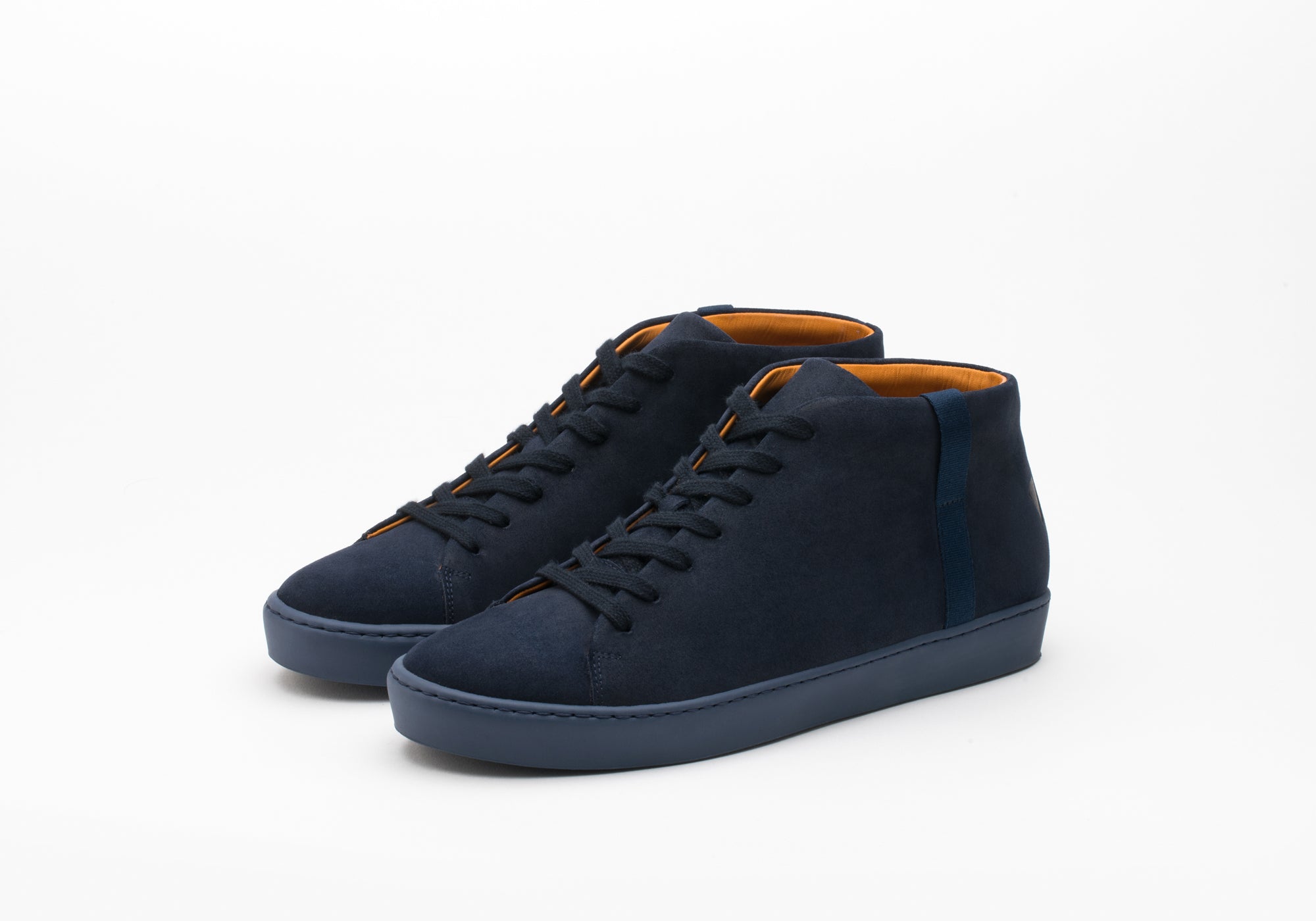 JAK Khan baskets cuir bleu marine 41