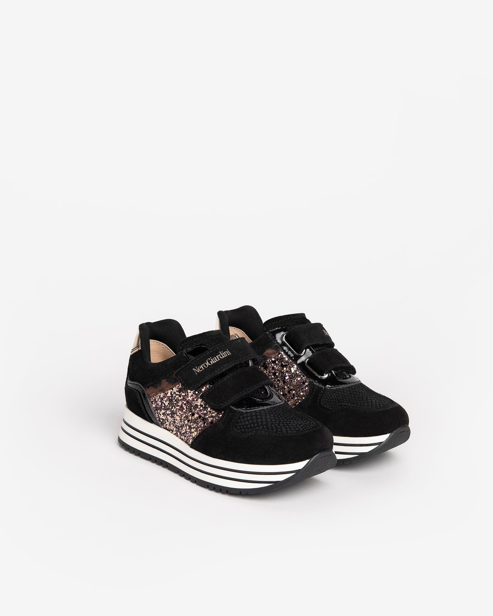 NeroGiardini Sneakers baskets fille cuir velours DryGo