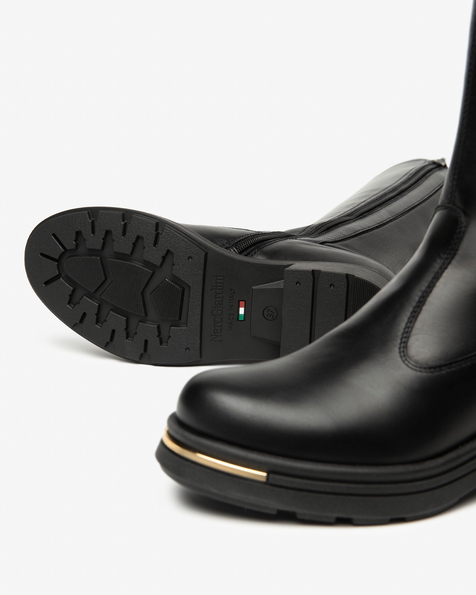 NeroGiardini Bottes cuir technique femme DryGo Memory